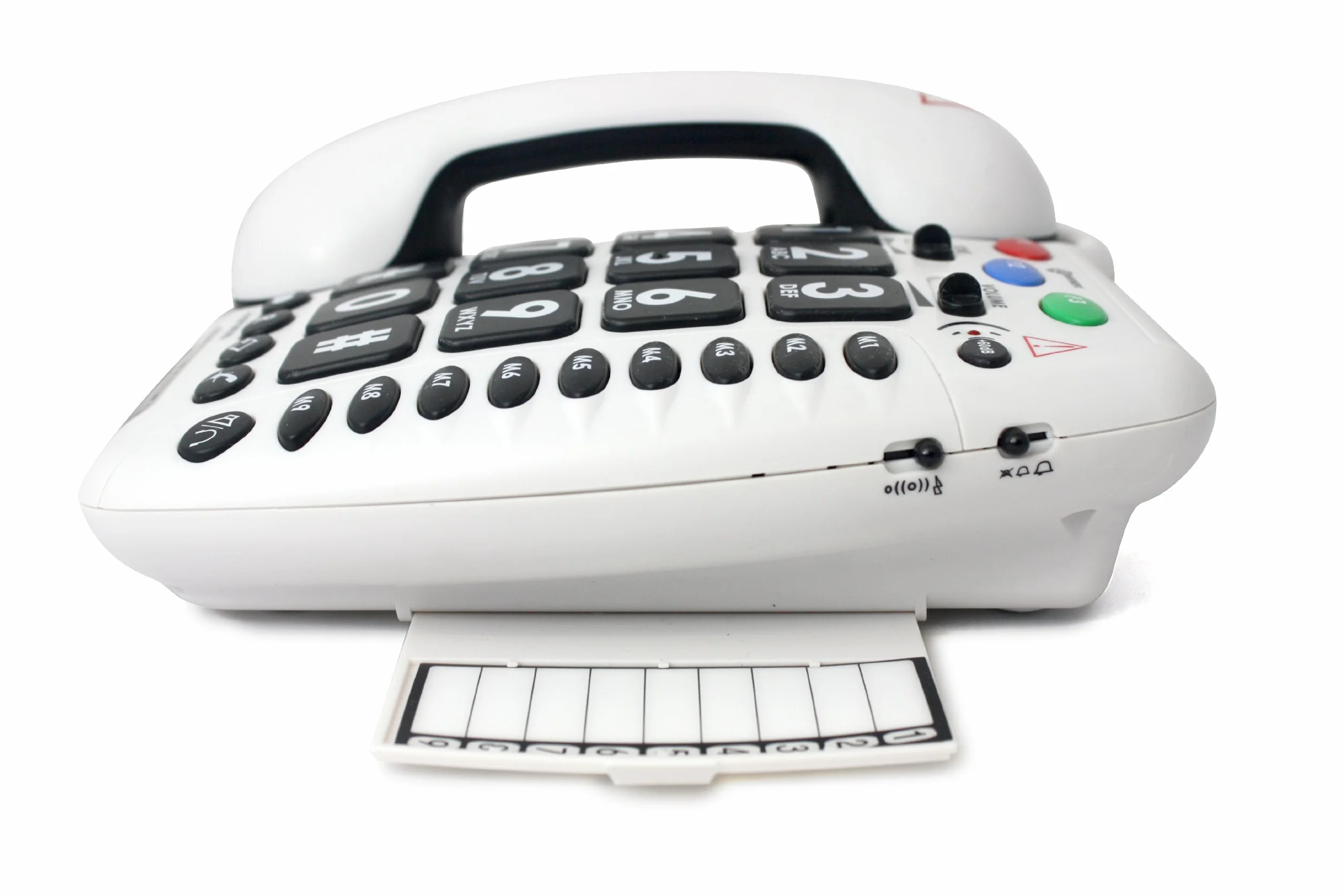 Geemarc Amplipower 50 telefon z dużymi słuchami bardzo głośny 60 dB biały wersja niemiecka
