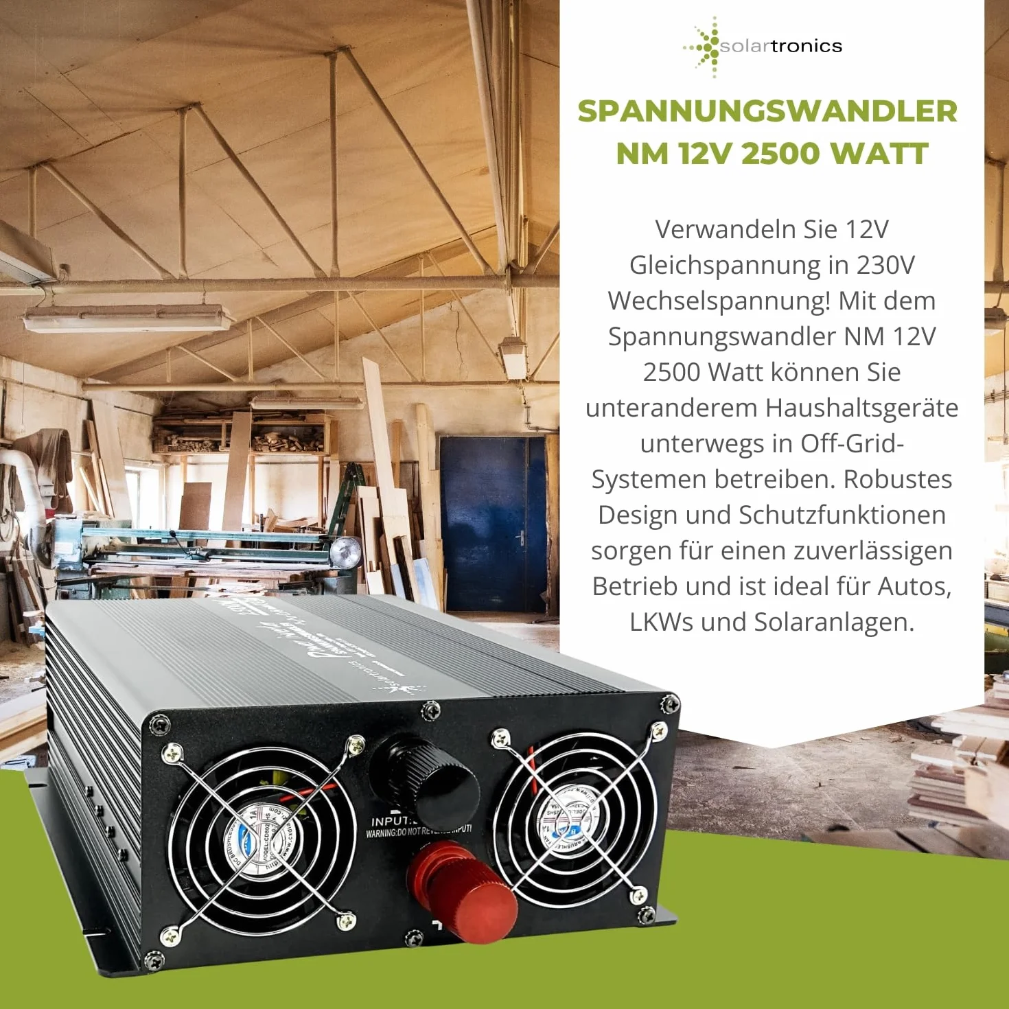 Przetwornica napięcia 2500-5000 W 12-230 V