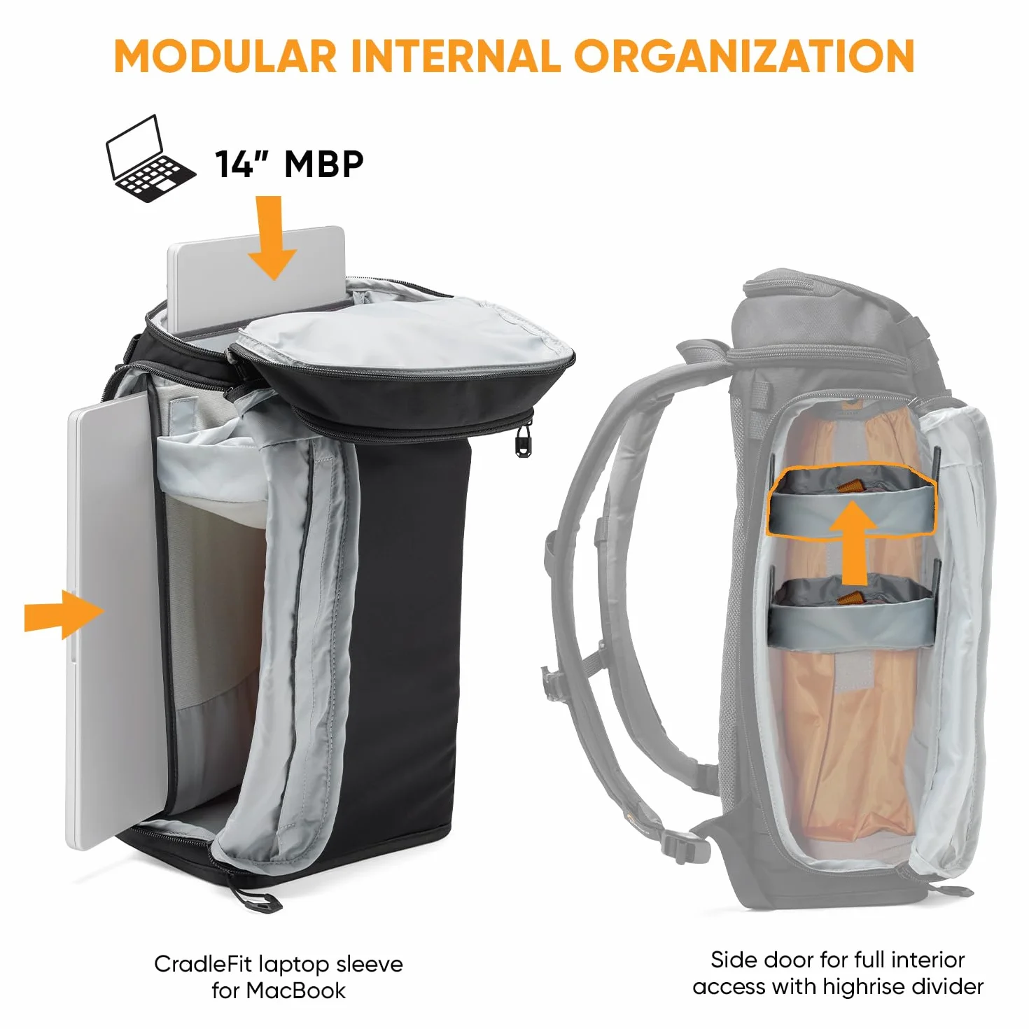 Lowepro ProTactic Lite BP 150 AW III plecak na laptopa, Top and Side Access, profesjonalna torba do aparatu, lustrzanka/druty/lustro, laptop Up to 14", pokrowiec przeciwdeszczowy, dla fotografów,