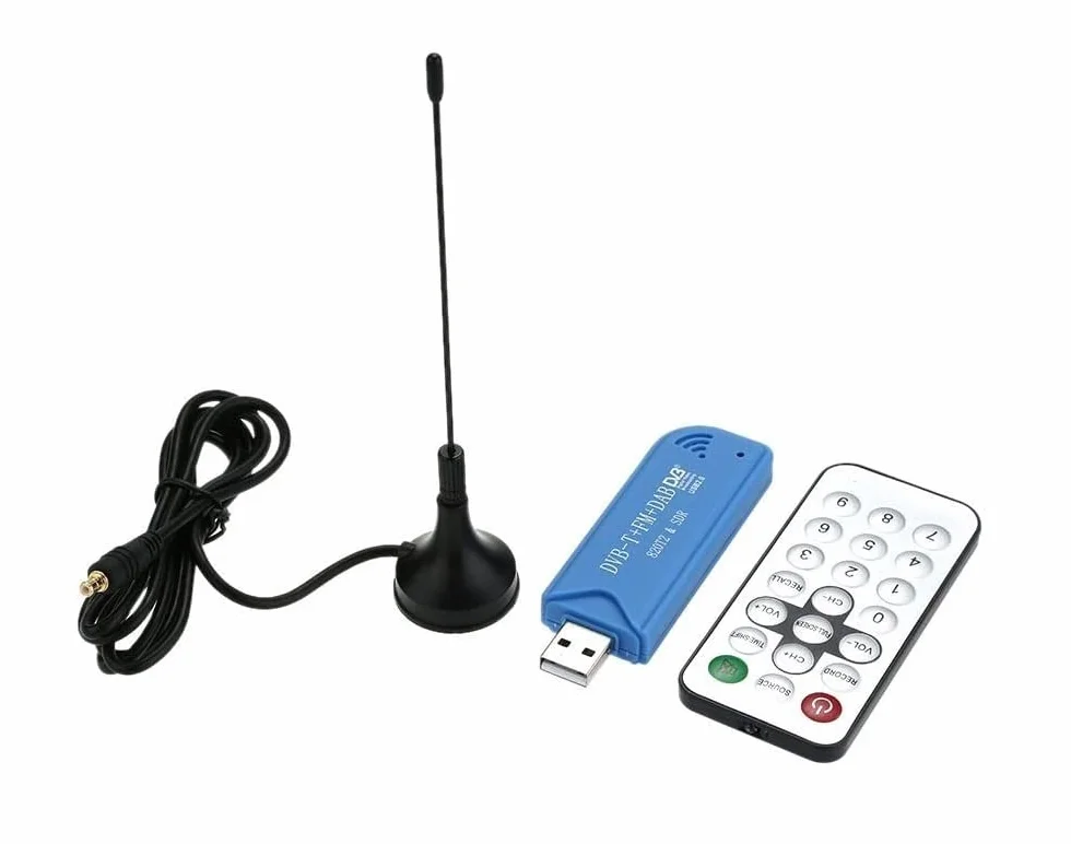Mini Portable Digital USB 2.0 TV Stick DVB-T + DAB + FM RTL2832U + R820T2 Obsługa odbiornika tunera SDR