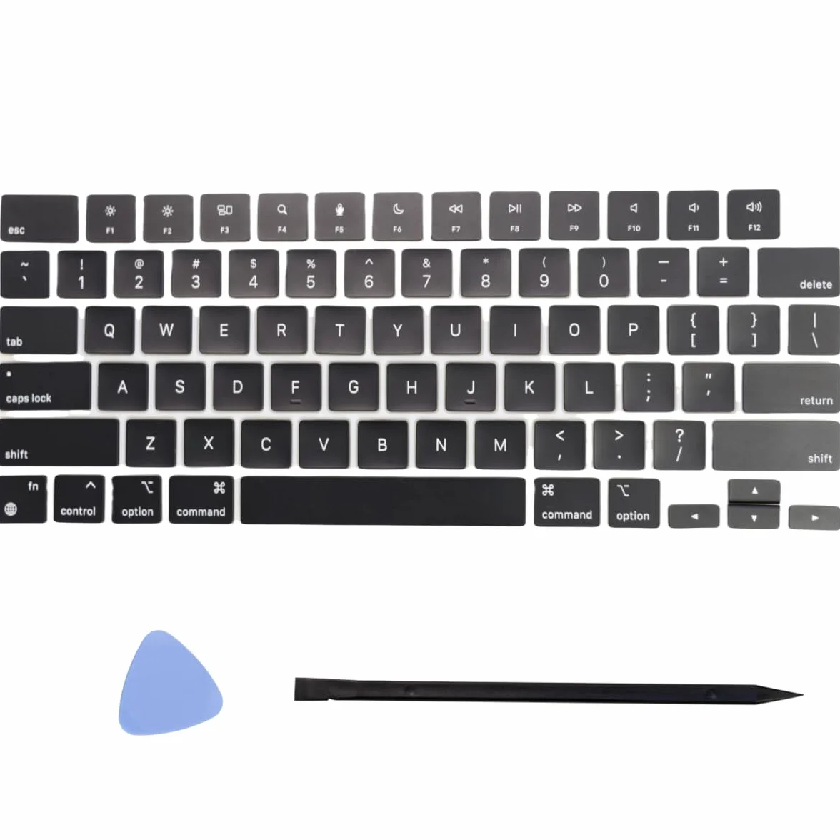 Zapasowa klawiatura pełny zestaw klawiszy i narzędzi pasuje do MacBooka Air 34.5 cm Model A2681 EMC 4074 MLY33LL/A MLY43LL/A 38.9 cm Model A2941 EMC 8301 MQKW3LL/A (M2) Mid 2022 2023 roku (czarna)
