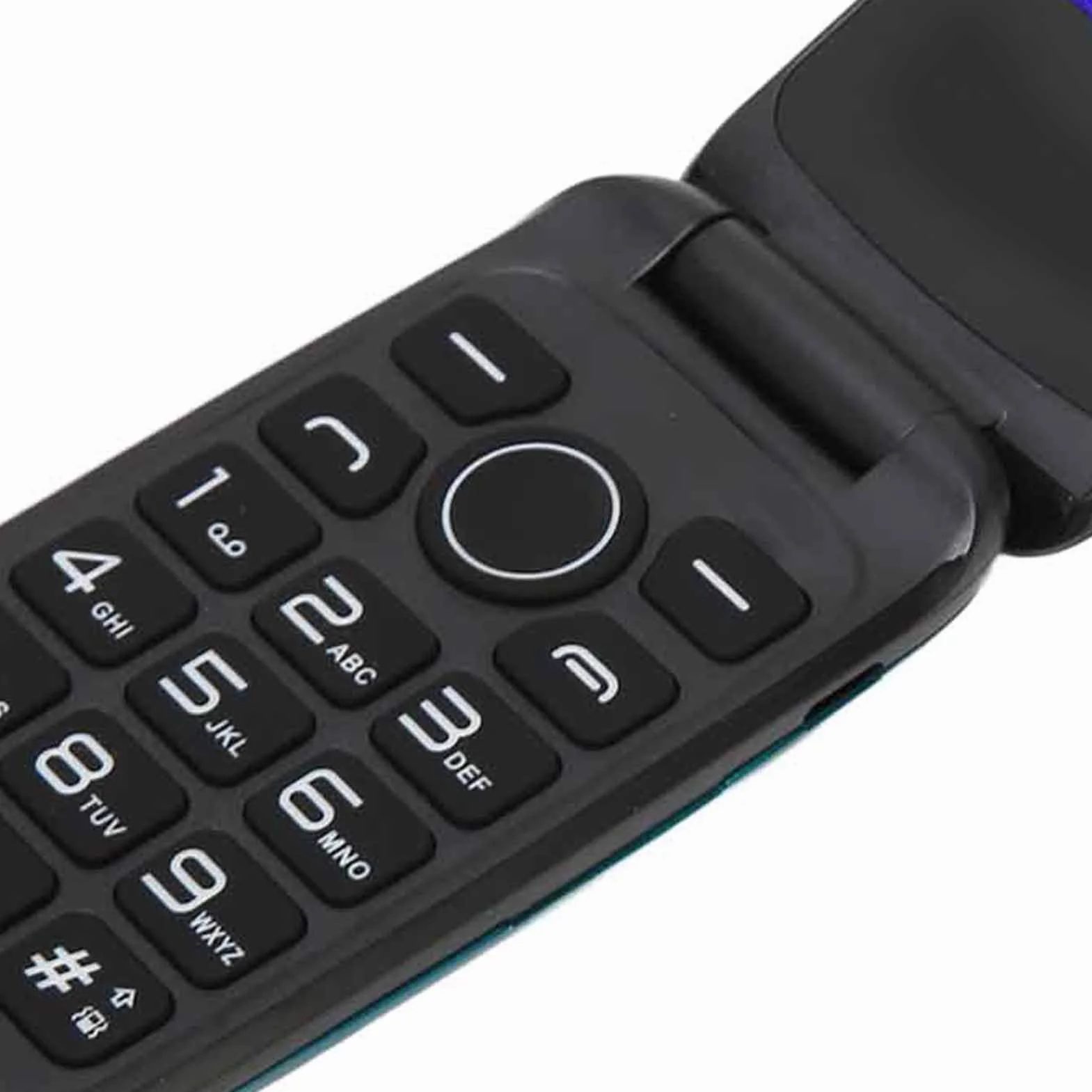 Telefon z klapką dla Seniorów Odblokowany, 3G LTE Dual SIM Telefon z Dużym Przyciskiem i Mocnym Głośnikiem Duże Klawisze i Diody LED Funkcja SOS Długi Czas Pracy Baterii, (Czarny)