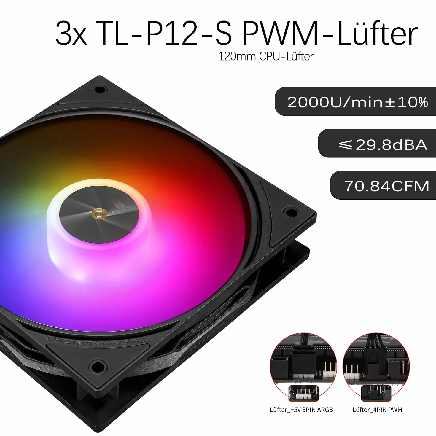 TR-Thermalright FW120 SE ARGB Black ciekły procesor chłodzący procesor, 2-calowy wyświetlacz LCD IPS o rozdzielczości 320 x 240 (magnetyczny), ekran DIY, 120 mm Aio, do AM4/AM5, Intel LGA1851/1700