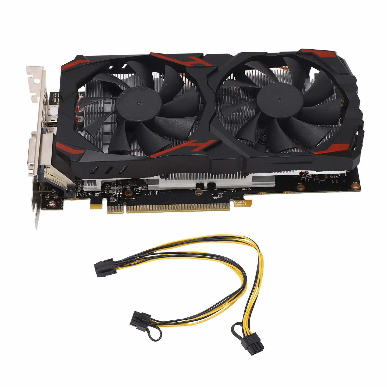 Tbest RX 580 8 GB 256BIT Cuter Gaming Ghics karty ciche Plug and Play Ghics Card Witual Fanor komputery stacjonarne 580 8G D5, karta graficzna Cardrx 580 komputer karta graficzna do gier
