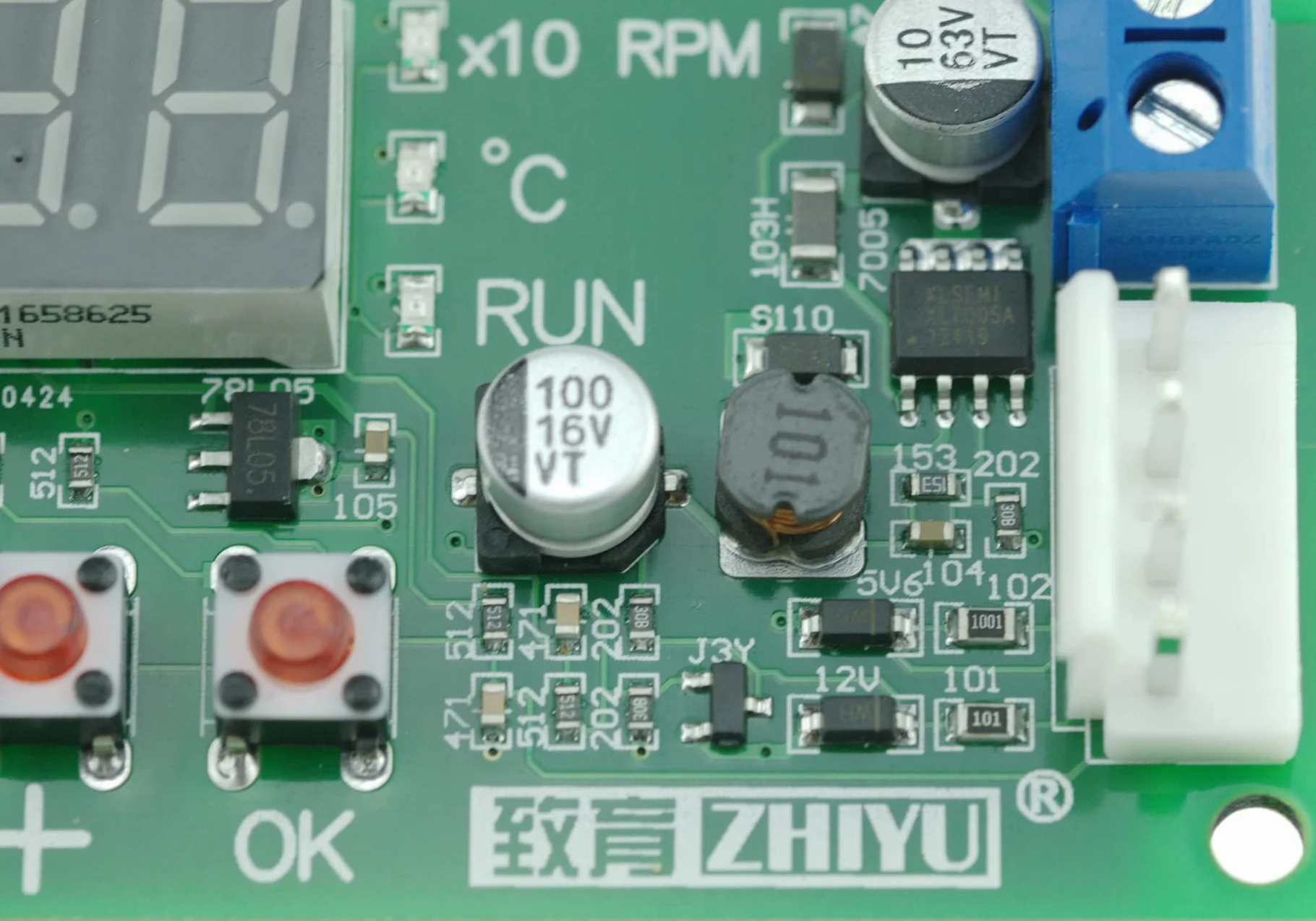 Regulator temperatury wentylatora 4-przewodowy moduł sterownika PWM DC12-48V 5A do alarmu wentylatora EBM EC PC