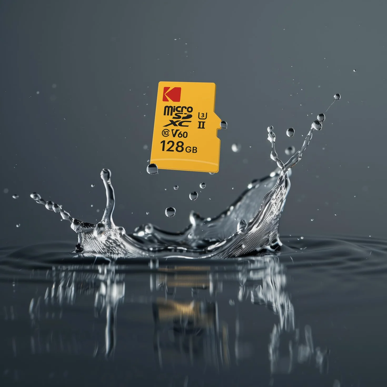 Kodak - Karta MicroSD 128GB - UHS-II U3 V60 - Wysoka prędkość odczytu 300 MB/s przy zapisie 160 MB/s - Wideo 4K/8K - Idealny do fotografii i wideografii - Adapter SD w zestawie
