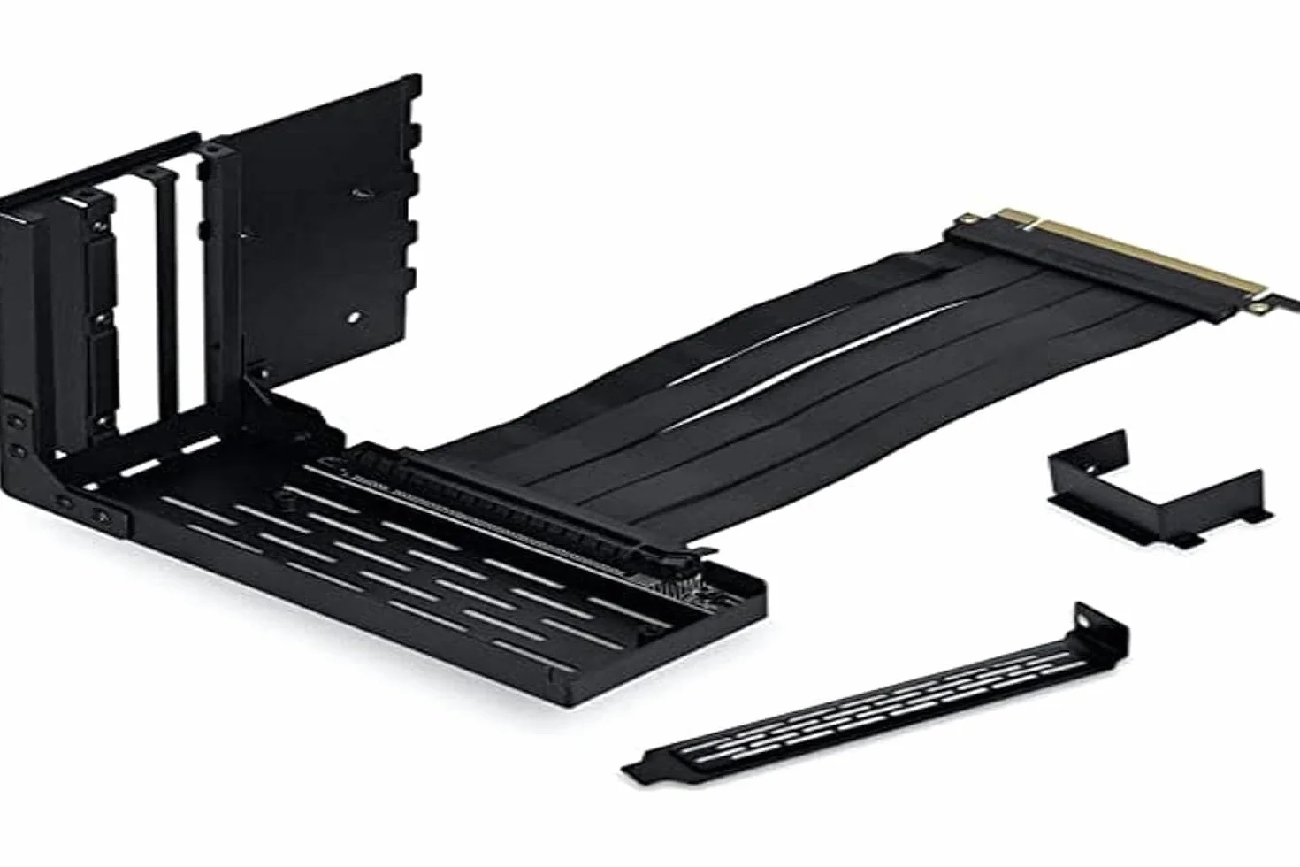 Lian Li Compatible Vertical GPU Kit für O11 Dynamic Evo - Schwarz, Czarny, Taglia unica, gwiazdy i paski