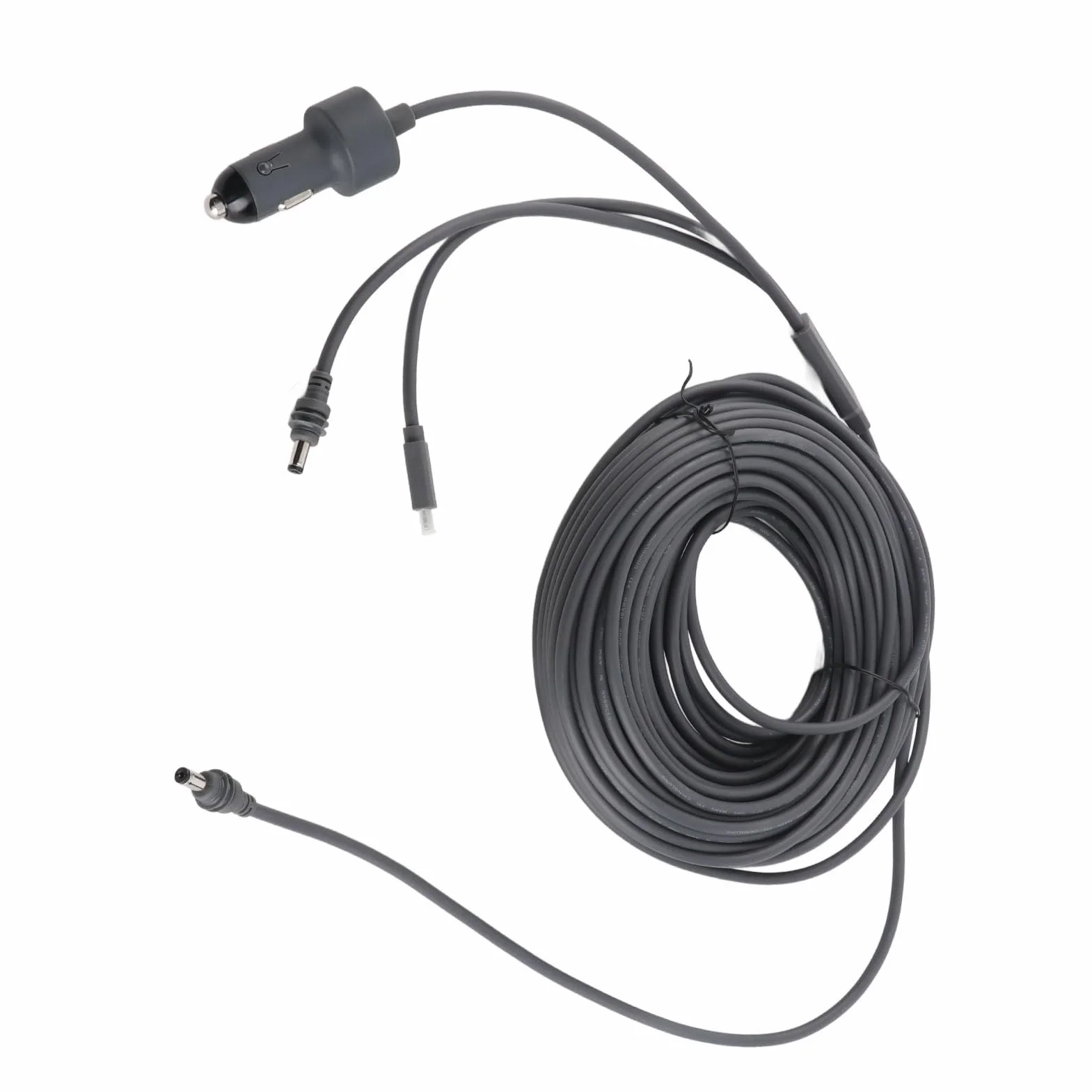 Generic Kabel Zasilający 3 W 1, Wtyk Męski DC na USB C PD 100 W Adapter do ładowarki Samochodowej, Przewód ładujący 18AWG do Mini urządzeń Satelitarnych (#6)