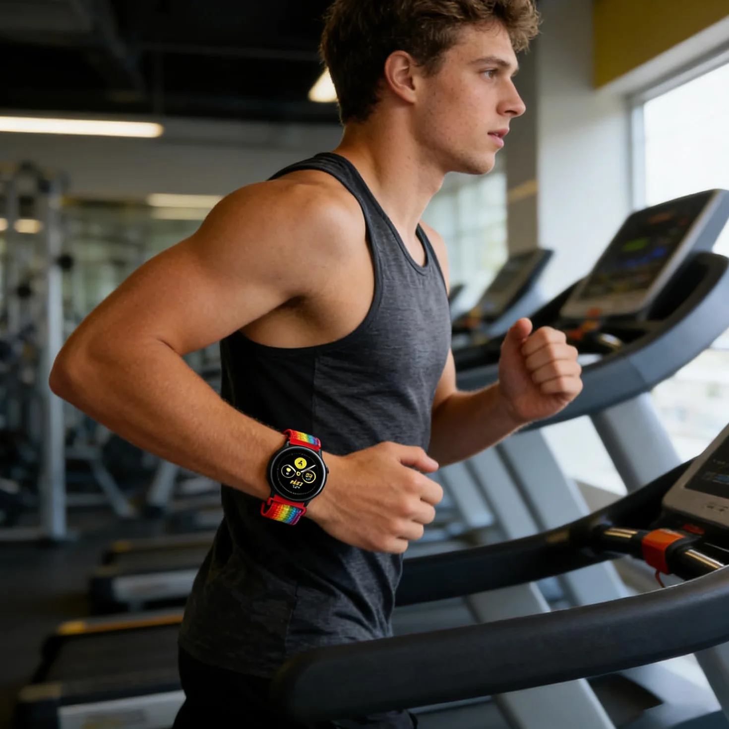 18mm 19mm 20mm 22mm Pasek sportowy z nylonu do zegarka Garmin/Galaxy/Amazfit/Huawei,Miękkie nylonowe paski wymienne zegarków sportowych typu unisex.