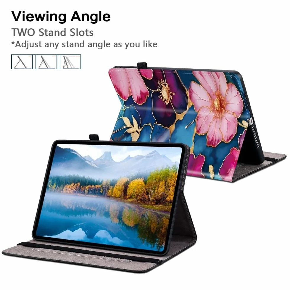Generic etui kompatybilne z Xiaomi Redmi Pad Pro 12,1 cala 2024 (kolor: miłość serce) wzór skórzany pokrowiec z klapką portfel etui
