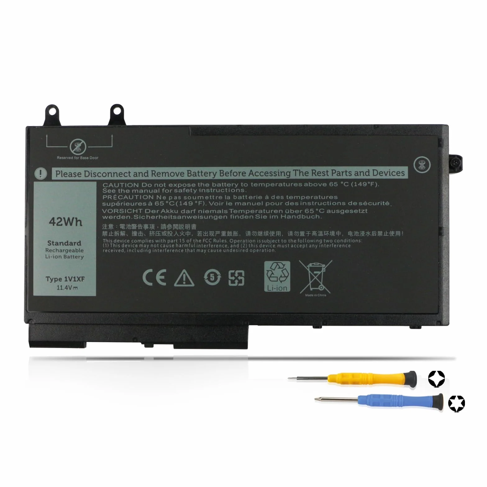 K KKYUER 42Wh 1V1XF Bateria do Dell Latitude 5400 5500 E5400 E5500 Inspiron 7590 7591 2n1 2-in-1 Precision 3540 M3540 Mobile Workstation Series P84F P98G P80F R8D7N 49HG8 H82T6 K7C4H TNT6H W8GMW