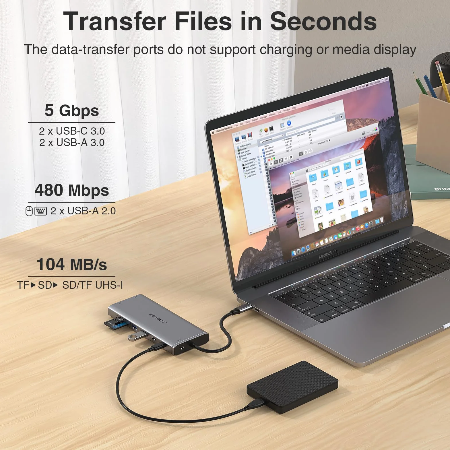 Stacja dokująca USB C, 3 monitory, koncentrator USB C, laptop, podwójny monitor, wieloportowy adapter dokujący, USB C na 2 HDMI, 4K DisplayPort, ładowanie PD, Ethernet, 7 portów USB C/A, SD/TF, audio