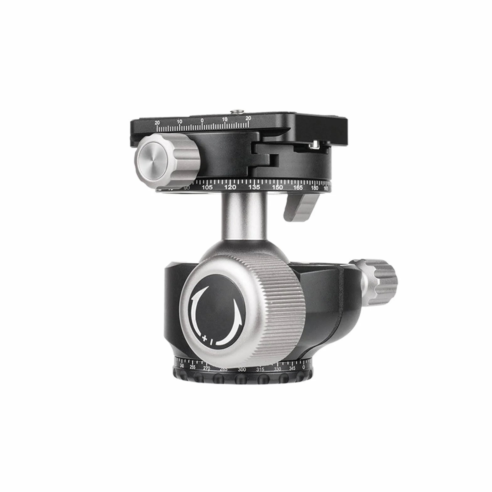 Aluminiowa Głowica Kulowa Statywu, Uchwyt Kulowy do Aparatu Panoramicznego 360, Uchwyt Kulowy z płytką Szybkiego Uwalniania 1/4", Idealny do Lustrzanki Cyfrowej Typu Monopod Slider, nośność