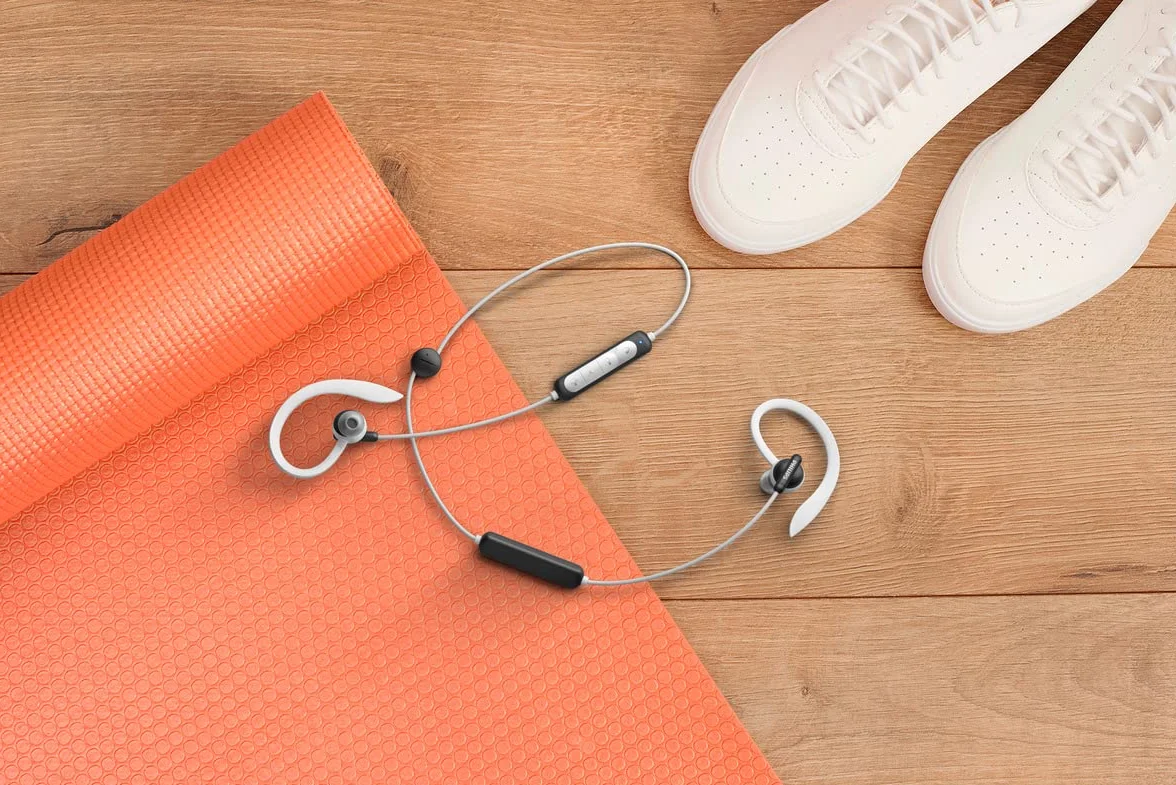 Philips A4205BK Bezprzewodowe sportowe słuchawki Bluetooth w uchu (Monitor tętna, Mikrofon, Sterownik Neodymowy 10 mm, Wodoodporny IPX5, Szybkie ładowanie)