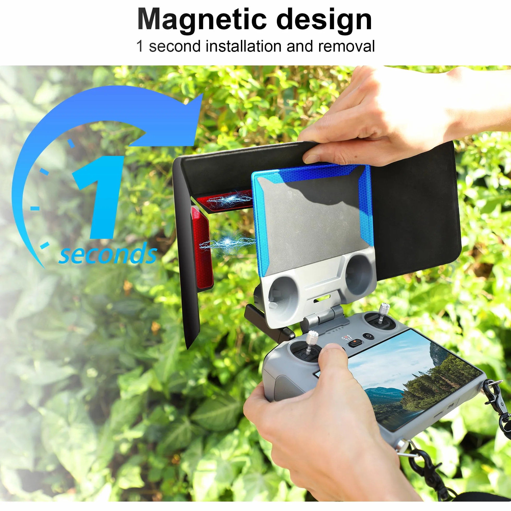 FPVtosky Zestaw ochraniaczy 3 w 1 RC 2 do DJI Mini 5/4 Pro i Air 3s, zawiera osłonę przeciwsłoneczną, smycz, 2 x ochraniacz ekranu, akcesoria DJI RC 2 i Air 3s