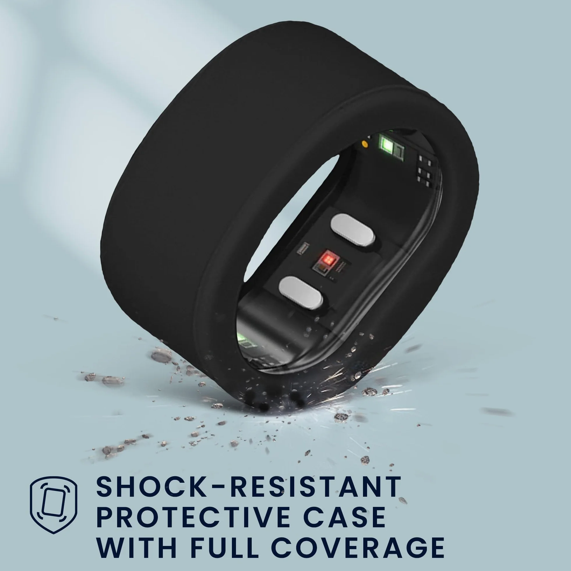 Silikonowe etui ochronne RingConn Gen 2 SmartRing zestaw 8 szt. M size 9 10 11 inteligentna osłona pierścienia wielokolorowe