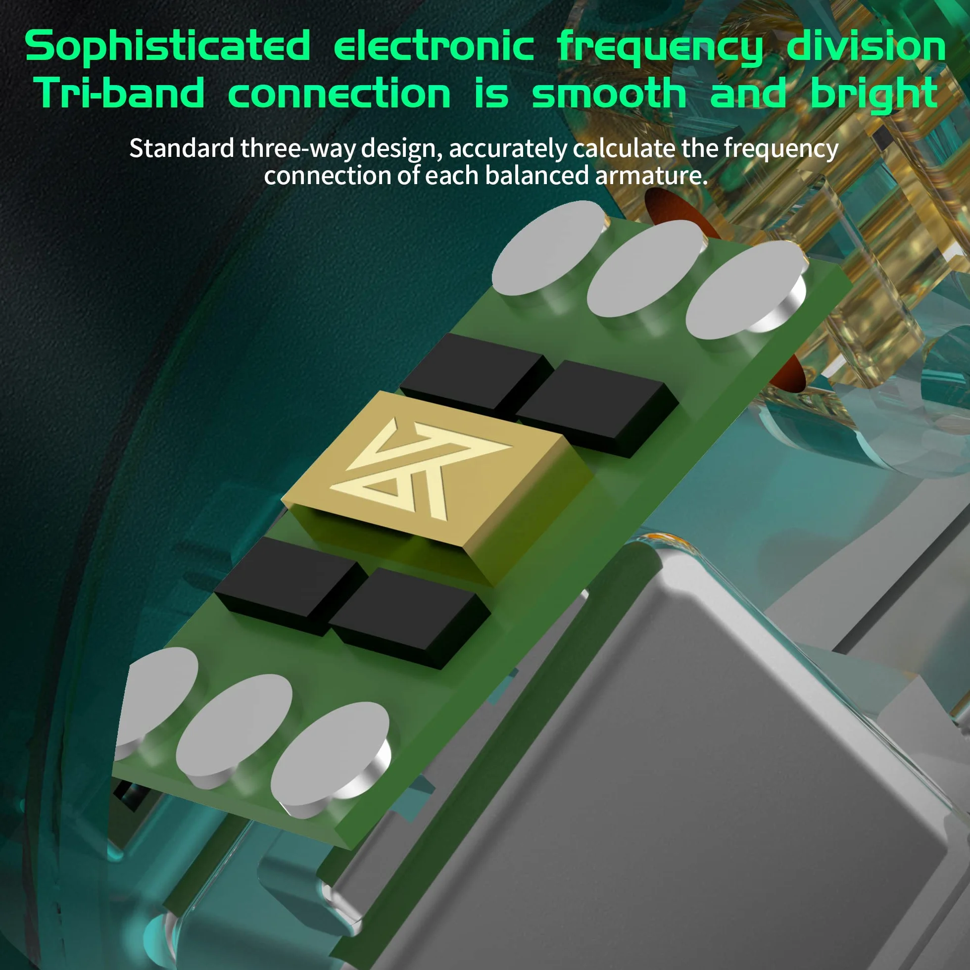 KEEPHIFI KZ AS16 PRO przewodowe słuchawki IEM z mikrofonem, 4 x 31736 BA i 2 x 29689 BA i 2 x 22955 BA HIFI słuchawki douszne, elektroniczny podział częstotliwości PCB, zestaw słuchawkowy 20-40 kHz