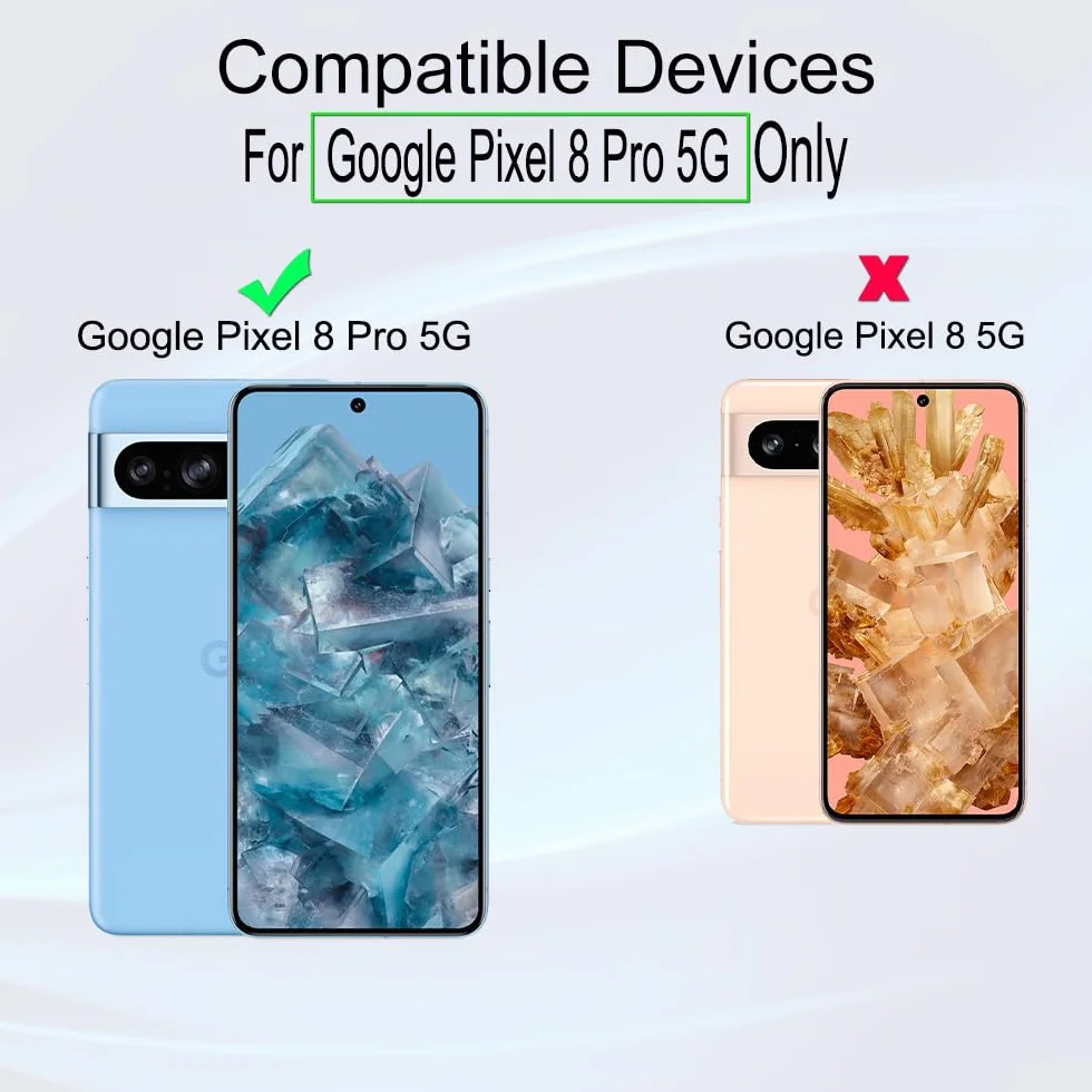 IBYWIND 2-pakowy ochraniacz ekranu do Google Pixel 8 Pro 5G 6,7 "(nie do Google Pixel 8 5G),szkło hartowane o twardości 9H, odporną na zarysowania