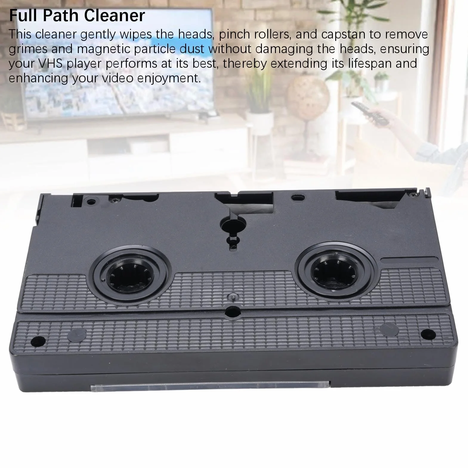 VHS VCR Wideo Cleaner Head Cleaner Mokry Typ Czyszczenia Taśm Wielokrotnego Użytku z Rozwiązaniem do Odtwarzania Odtwarzacza VHS Konserwacja i Usuwanie Pyłu