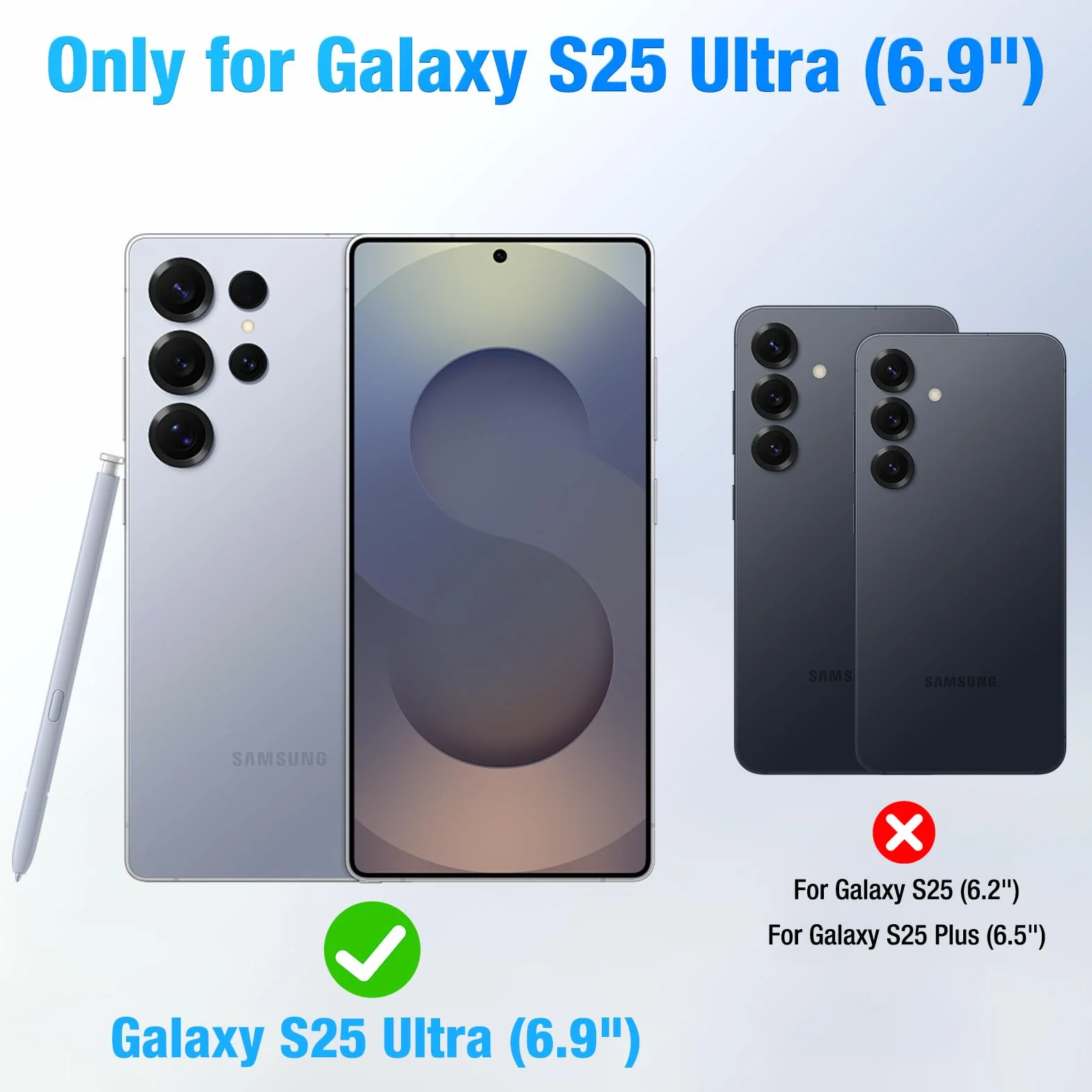 Etui na baterie do Samsung Galaxy S25 Ultra (15000 mAh), szybka ładowarka GaN, przenośna ładowarka Powerbank, bezprzewodowa ładowarka zapasowa z kablem USB-C 20 W (17.5 cm), czarne