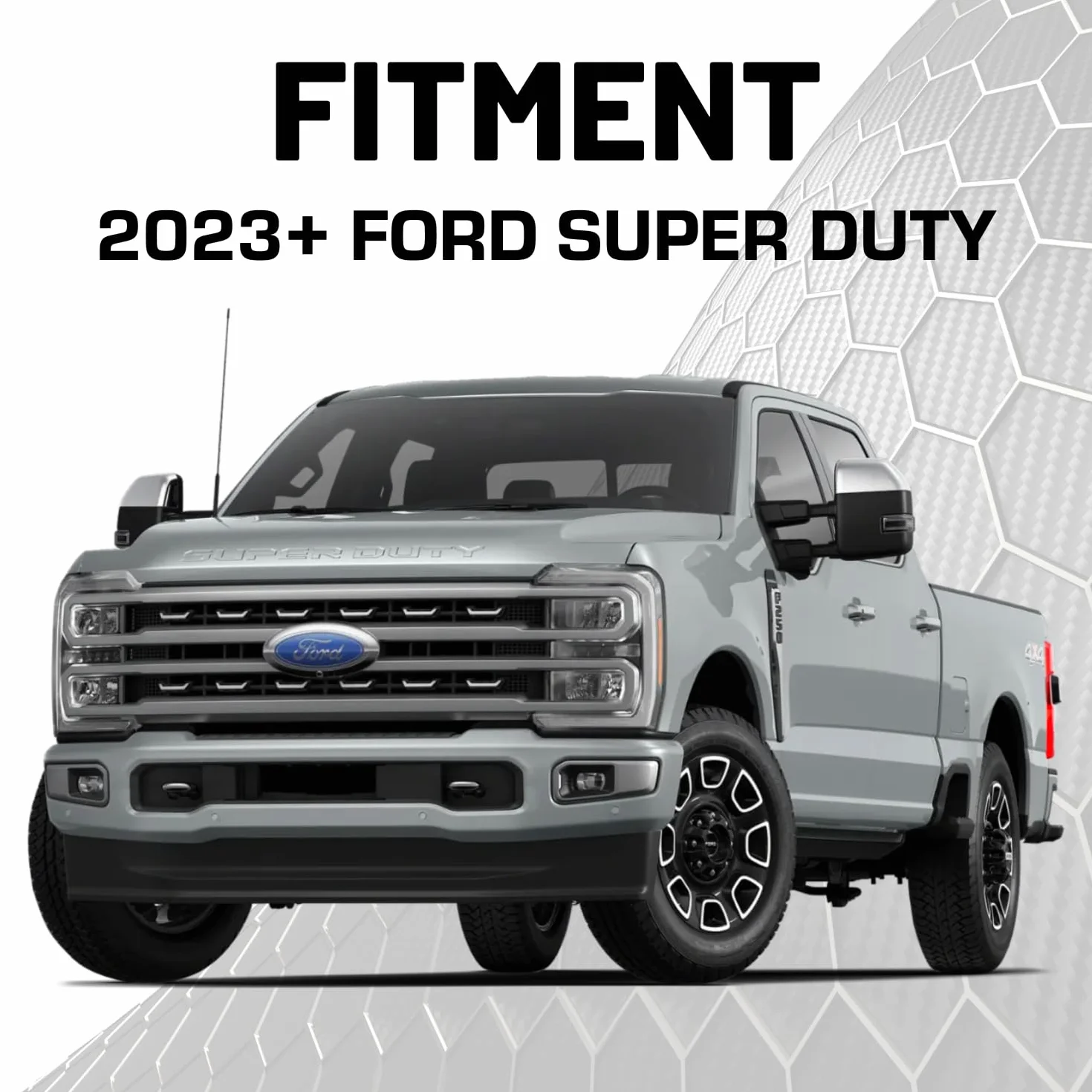 Bulletpoint RubiGrid metalowy uchwyt na deskę rozdzielczą, uchwyt na telefon, uchwyt na wiele urządzeń, kompatybilny z Ford Super Duty 2023+