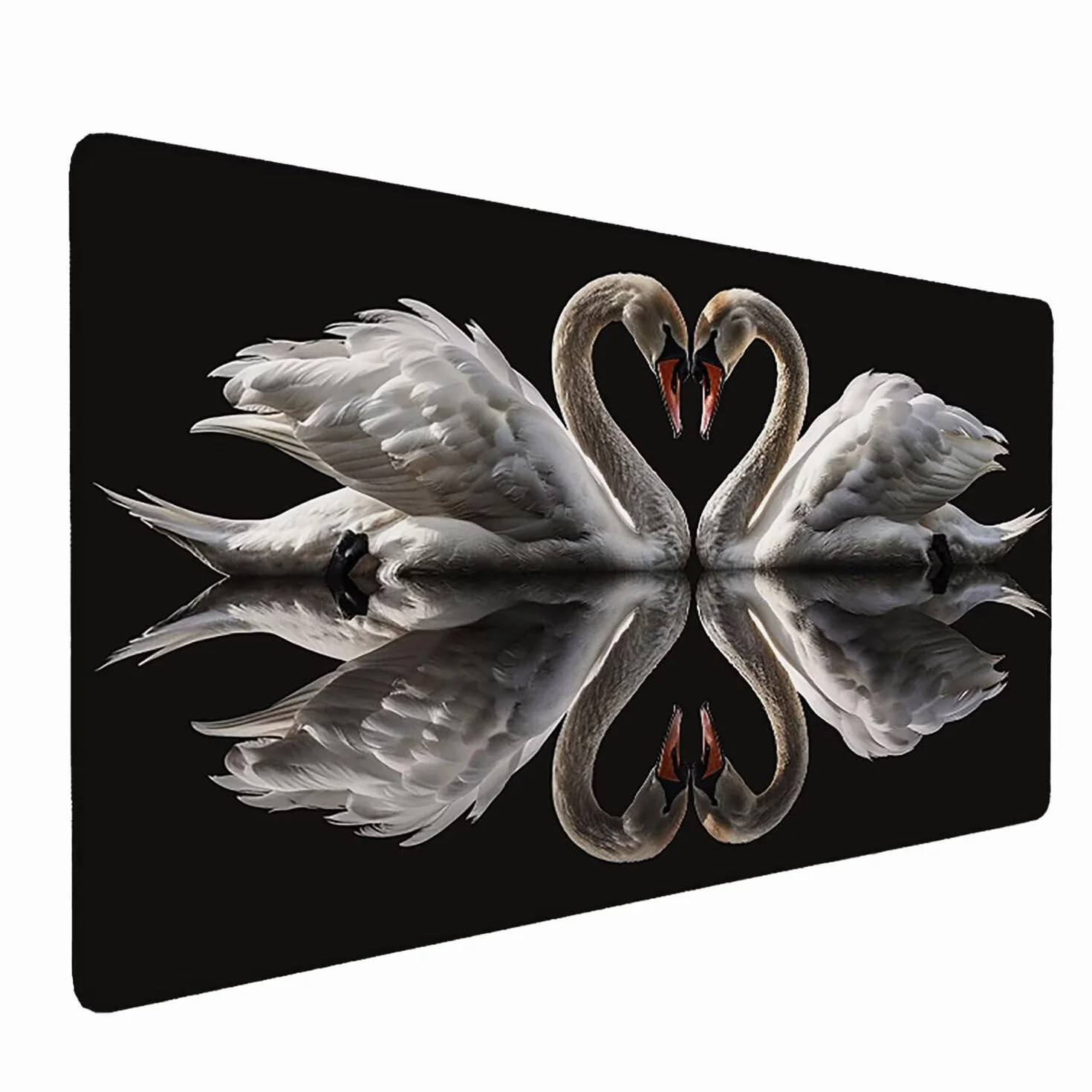 Podkładka pod mysz, podkładka pod mysz na biurko do gier z jeziorem łabędzie 1200 x 600 mm duża podkładka pod mysz biurkowa biurko, odpowiednia do notebooków i komputerów stacjonarnych akcesoriów