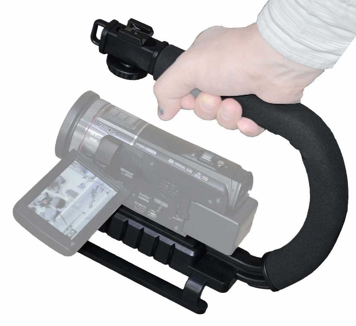 Khalia-Foto ayex Action Grip stabilizator wideo do kamkorderów i lustrzanek cyfrowych – statyw dla spokojnych nagrań wideo