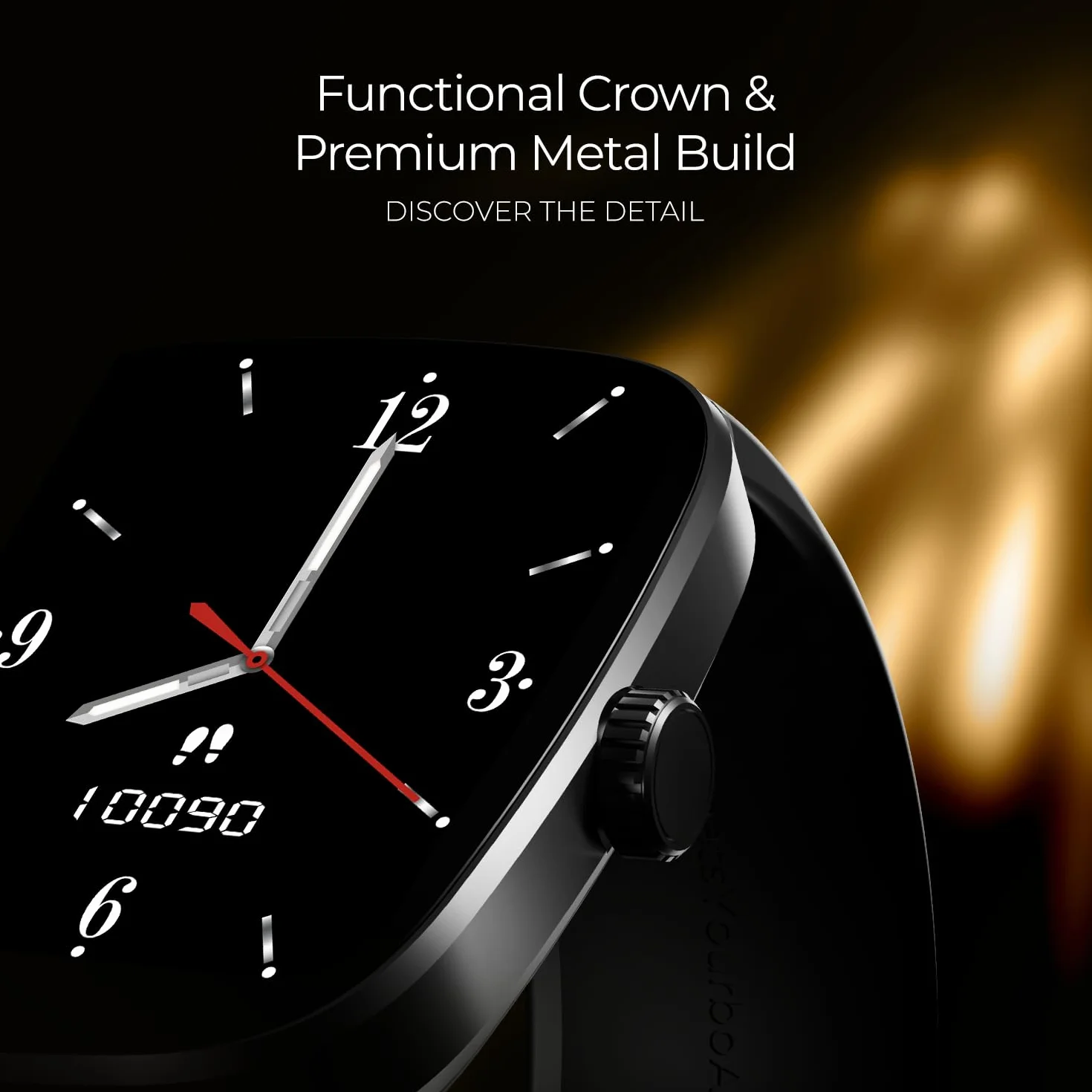 boAt Ultima Regal Smart Watch z wyświetlaczem Ultra AMOLED 2,01" (5,10 cm), jasność 1000 NITS, metalowa obudowa premium, funkcjonalna korona, zegarek Face Studio, awaryjne SOS, połączenie BT (aktywna