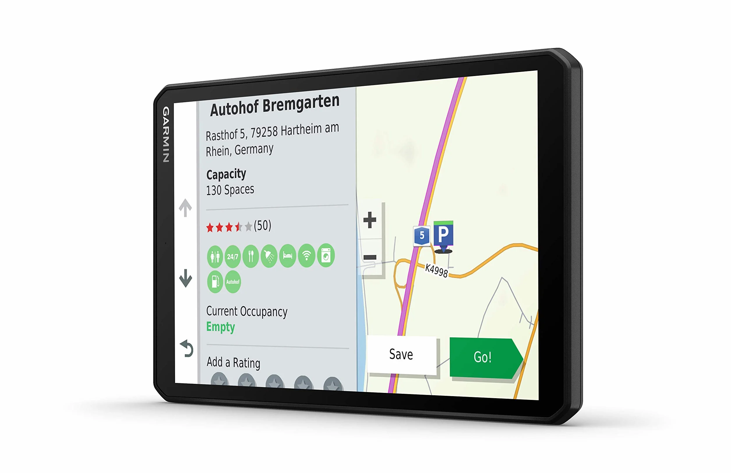 Garmin dēzl LGV800 MT-S nawigacja do samochodów ciężarowych z ekranem dotykowym HD 8" (20,3 cm)