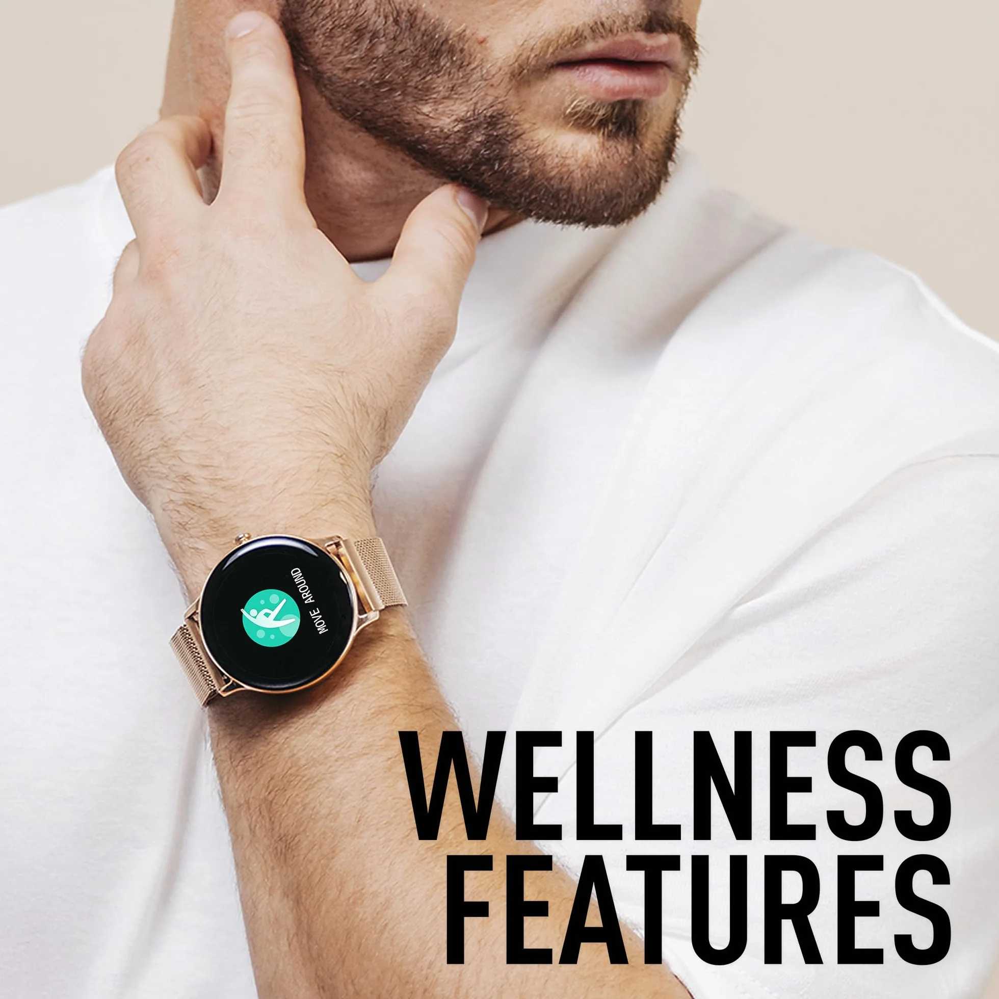 Reflex Active Seria 22 zegarek Smart Calling w kolorze różowego złota