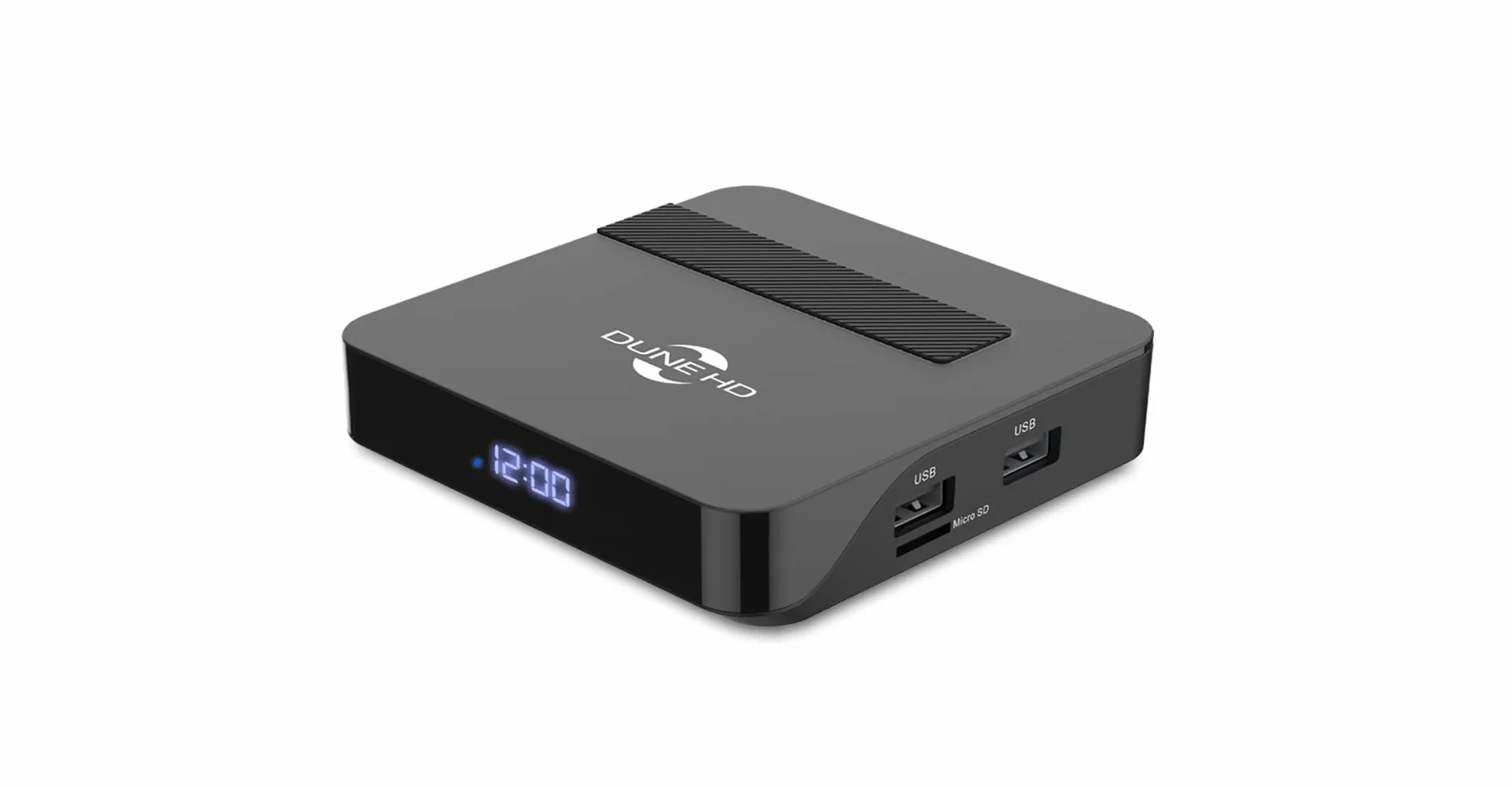 Dune HD AV1 4K Plus Android Box, Media Player, HDR10+, 4GB/32GB, 4Kp60, Ethernet, 2x USB 2.0 host, WiFi 2T2R, Bluetooth, Display, HDMI 2.1, Optical S/PDIF