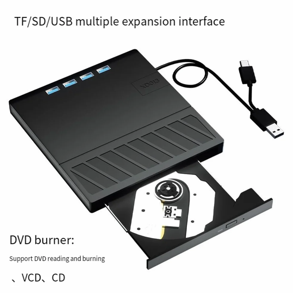 Zewnętrzny przenośny odtwarzacz Blu Ray DVD/CD/BD/VCD USB 3.0 3D optyczny napęd Bluray dla iOS Win