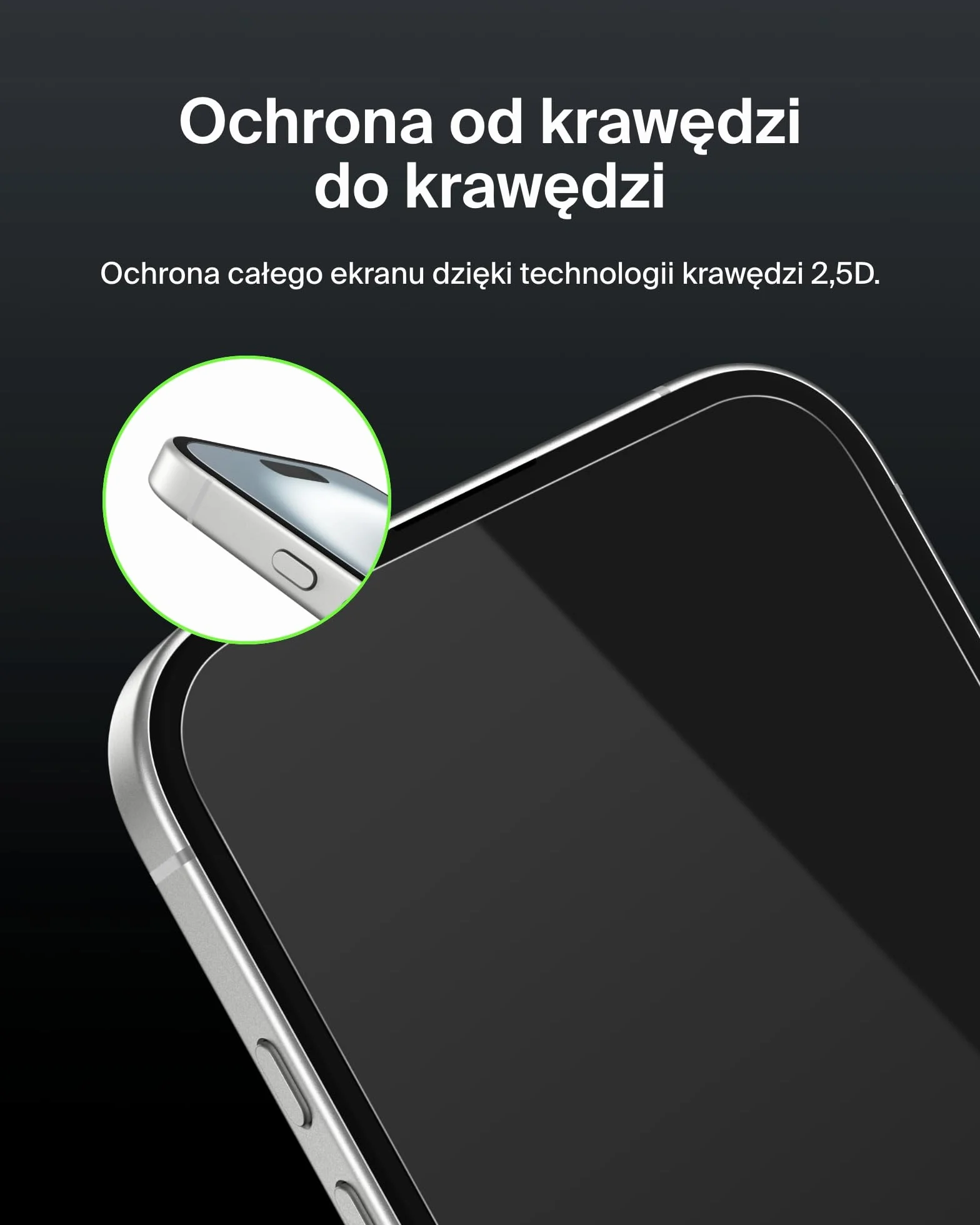 Belkin ScreenForce UltraGlass 2 szkło ochronne do iPhone 16 / iPhone 15/14 Pro, odporne na zarysowania, twardość 9H, cienkie, zawiera ramkę Easy Align do nakładania bez pęcherzyków powietrza