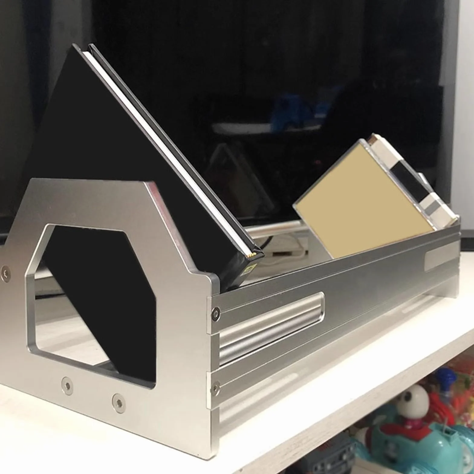 Dom Otwarty metalowy stojak na płyty CD ze stopu aluminium stojak na album do przechowywania