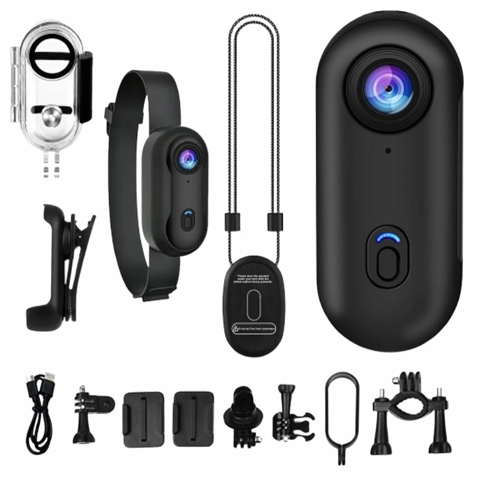 Kamera Na Kciuk Kamera Sportowa Outdoor | Przenośne Urządzenie 1080P, Wodoodporne I Kompaktowe, Do Vlogowania, Dla Motocykla, Roweru, Kolarstwa, Siłowni, Wędrówek,