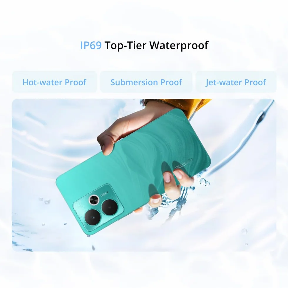 realme 14T 5G smartfon 8 + 256 GB, Procesor Dimensity 6300 5G, Tytaniczna bateria 5260 mAh, Szybkie ﾅＢdowanie 45 W, Wyﾅ孩ietlacz AMOLED Esports 120 Hz, IP69, NFC, Czarny rr(bez adaptera)