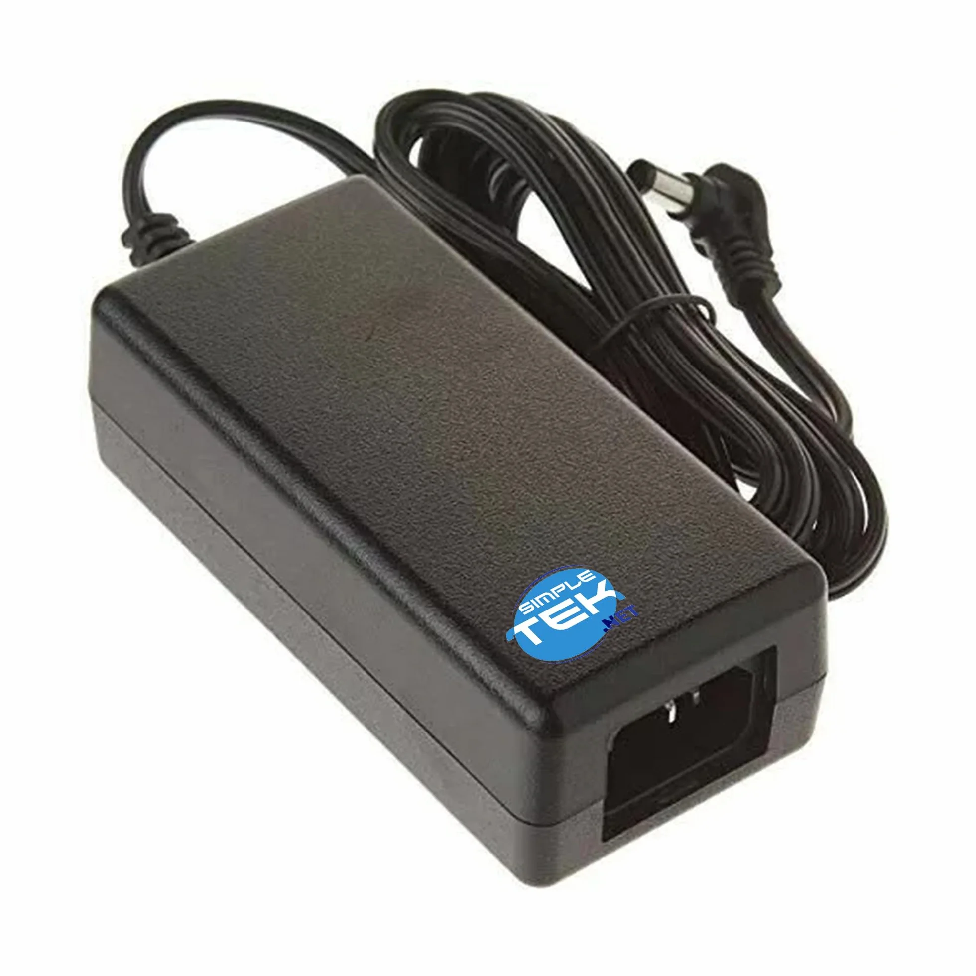 SIMPLETEK - Biznesowy telefon VoIP z zasilaniem PoE, podstawą i słuchawką - LCD w skali szarości, w zestawie zasilacz zewnętrzny (odnowiony