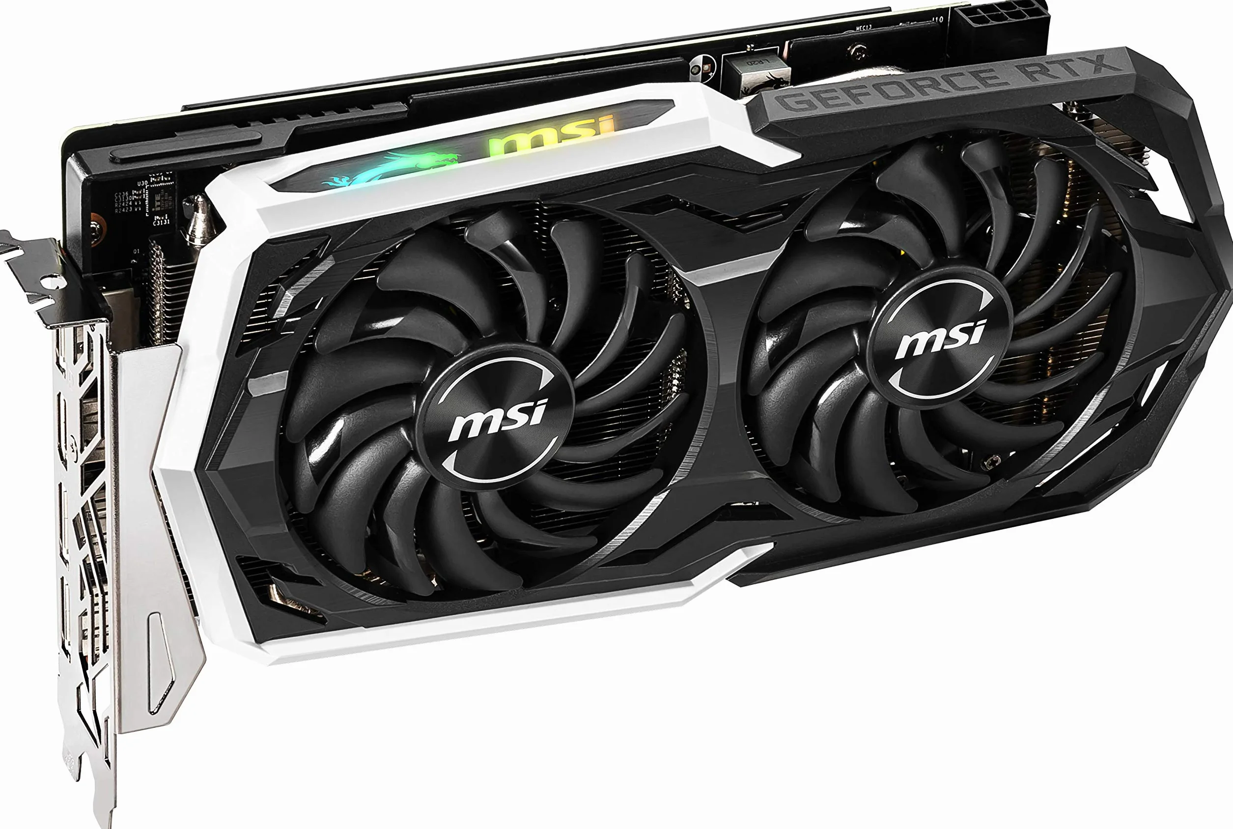 MSI NVIDIA GEFORCE RTX 2060 SUPER ARMOR OC karta graficzna '8 GB GDDR6, 1680 MHz, mistyczne światło RGB, 3 x DisplayPort, HDMI, system chłodzenia Dual Fan System'