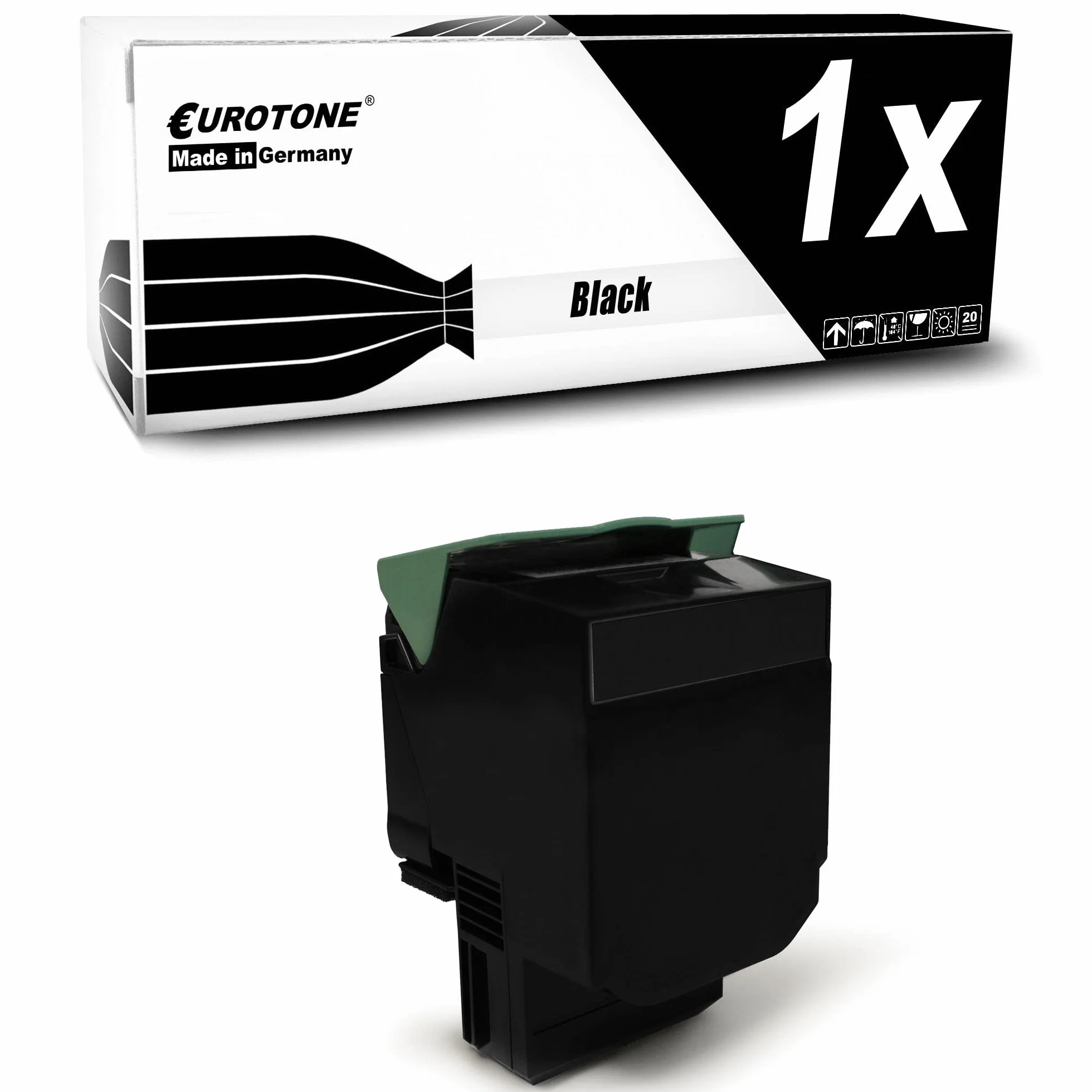 Eurotone XL czarny toner kompatybilny jako zamiennik do Lexmark CS421 CS521 CS622 CX421 CX522 CX622 CX625 zastępuje 78C0X10 na ok. 8500 stron
