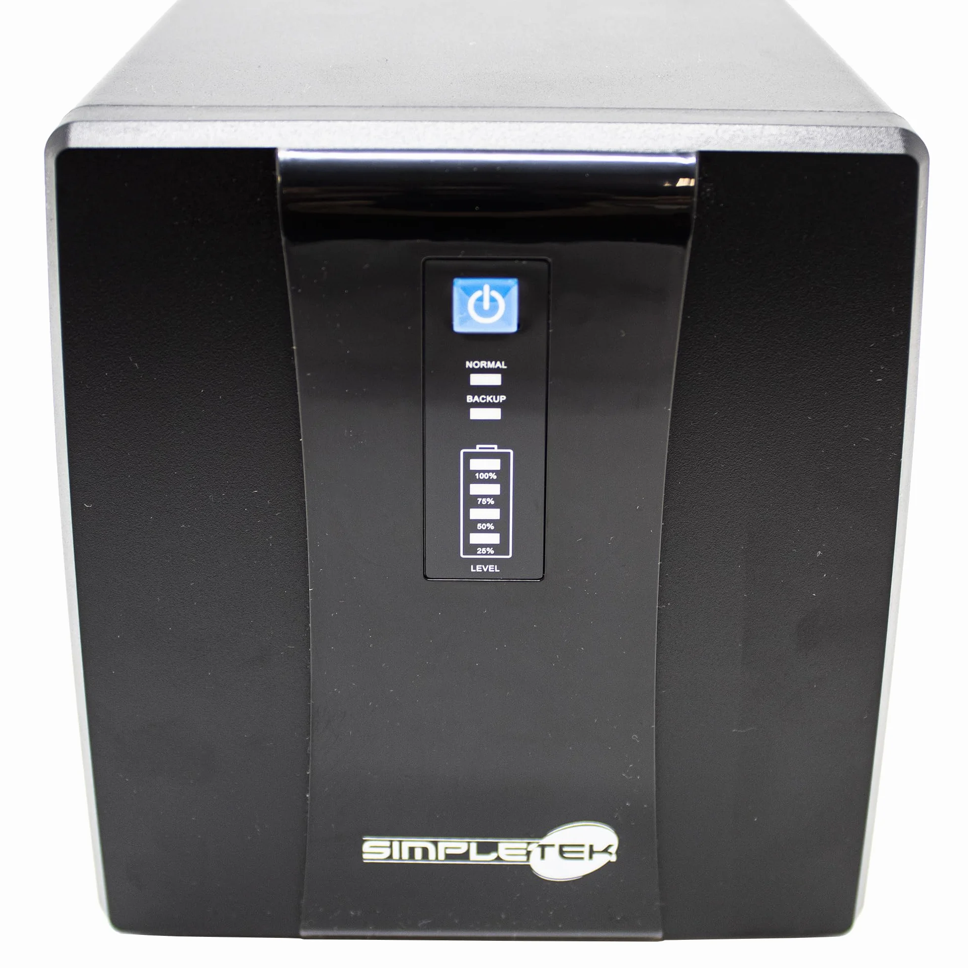 SIMPLETEK - Zasilacz awaryjny UPS 1200 VA 720 W 4 gniazda AVR PC Ochrona przeciwprzepięciowa do modemu monitora DVR | SK1200VA A1200VA | Kabel zasilający w zestawie