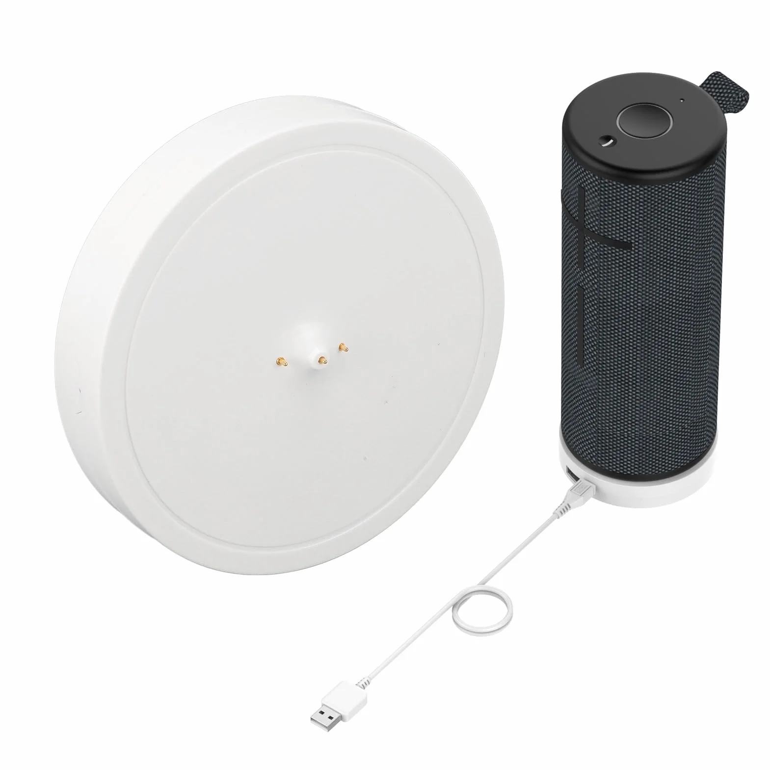 Ładowarka do Ultimate Ears Boom 3/Megaboom 3/BLAST/Megablast, Replament ładowanie Stacji Dokującej za pomocą Kabla USB (WHITE)