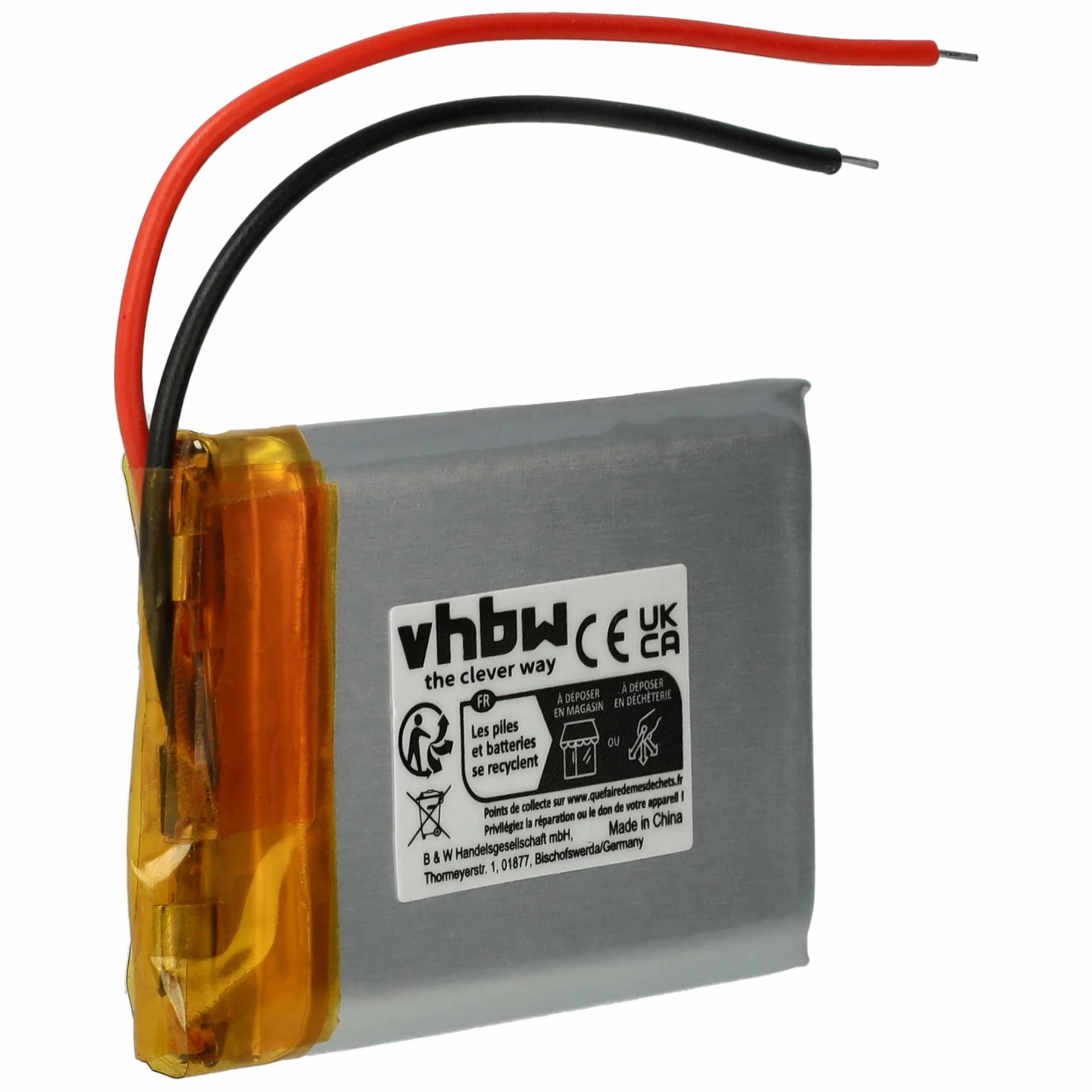 vhbw 1 x bateria kompatybilna z bezprzewodowymi słuchawkami Marshall MID (650 mAh, 3,7 V, Li-ion)
