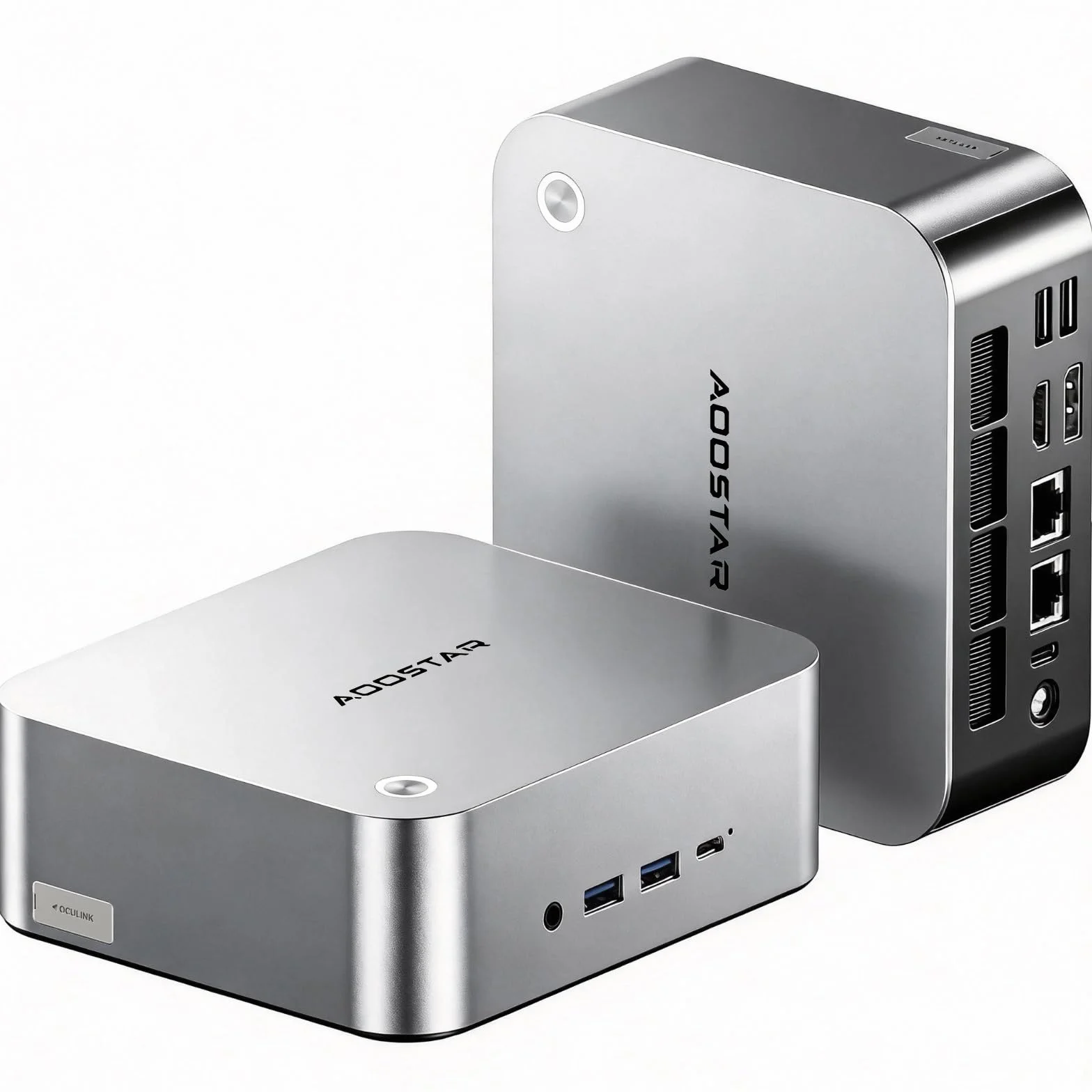 AOOSTAR MACO Mini PC R7 6850H (do 4,7 GHz) mini komputer stacjonarny 24 GB LPDDR5 RAM 1TB PCIe4.0 SSD, Micro PC W11 Pro Radeon 680M/OCuLink/2xUSB4/2x2,5G LAN/4K Quad-Display/odblokowywanie linii