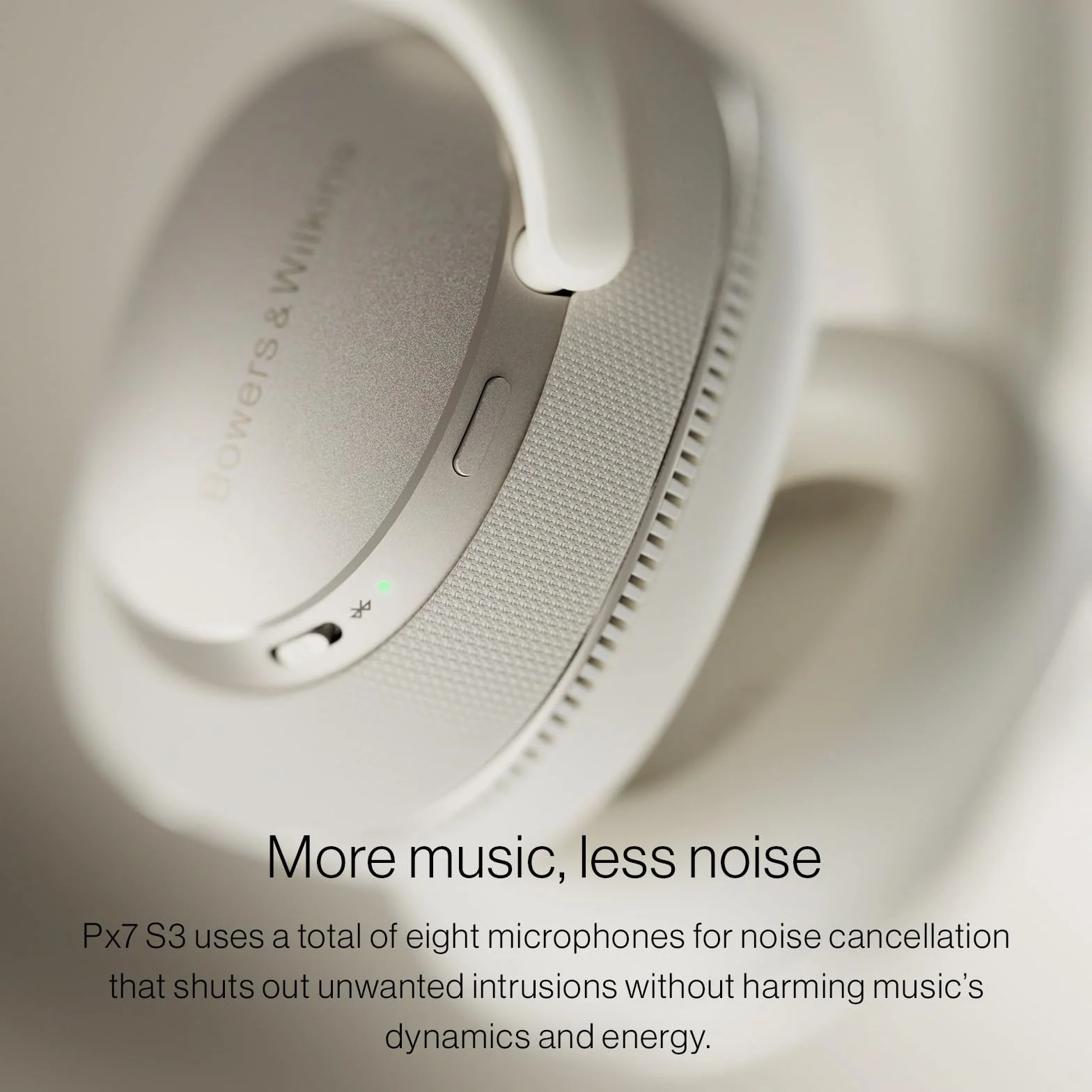 Bowers & Wilkins Słuchawki nauszne Px7 S3 z redukcją szumów, bezprzewodowe, aptX™ Lossless, szybkie ładowanie, 30 godzin odtwarzania, 8 wbudowanych mikrofonów - niebieski (Frostblau)