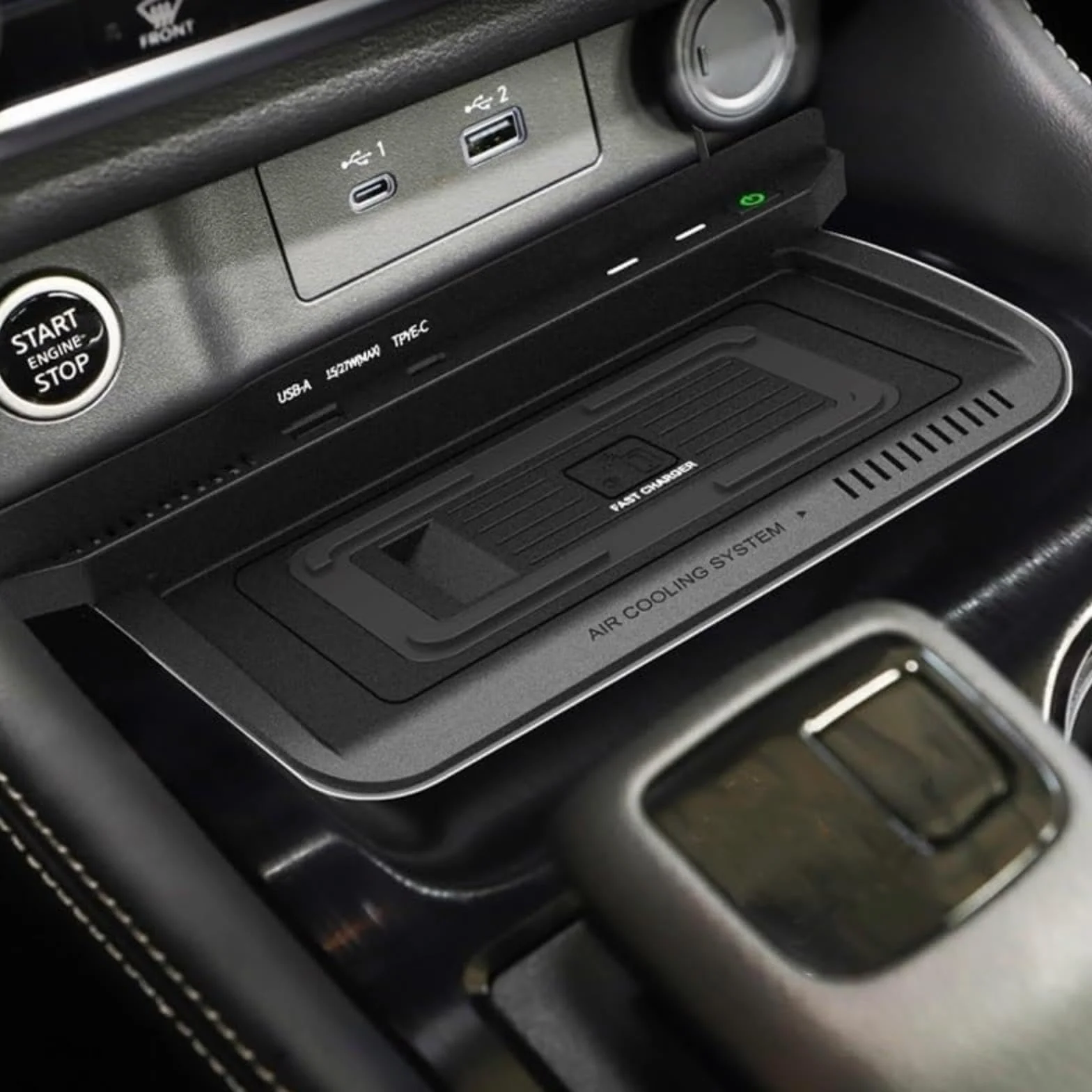 dla Nissan, X Szlak 2014-2022 15W samochód Qi Wireless Charging Phone Ładowarka szybko uchwyt Plate Panel Bezprzewodowa ładowarka samochodowa do telefonu (For X Trail 14 20)
