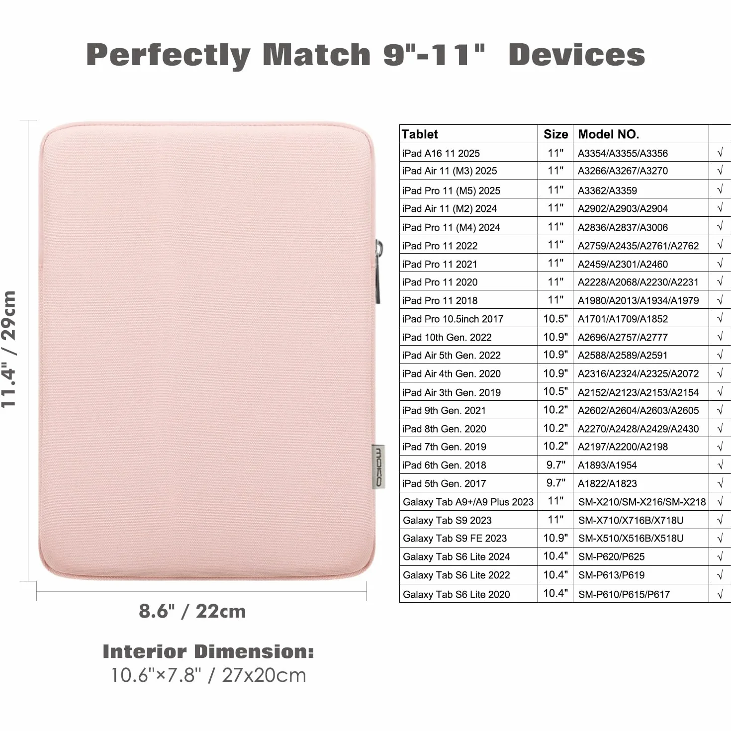 MoKo Etui na tablet, etui ochronne Sleeve Case, etui na tablet