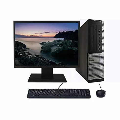 Dell Little Phoenix OPTIPLEX 7010 DT PC i5-2400 3,10 GHz 16 GB RAM HDD 500 GB WiFi, Windows 11 z wyświetlaczem 20" + klawiatura i mysz w zestawie (odnowiony)