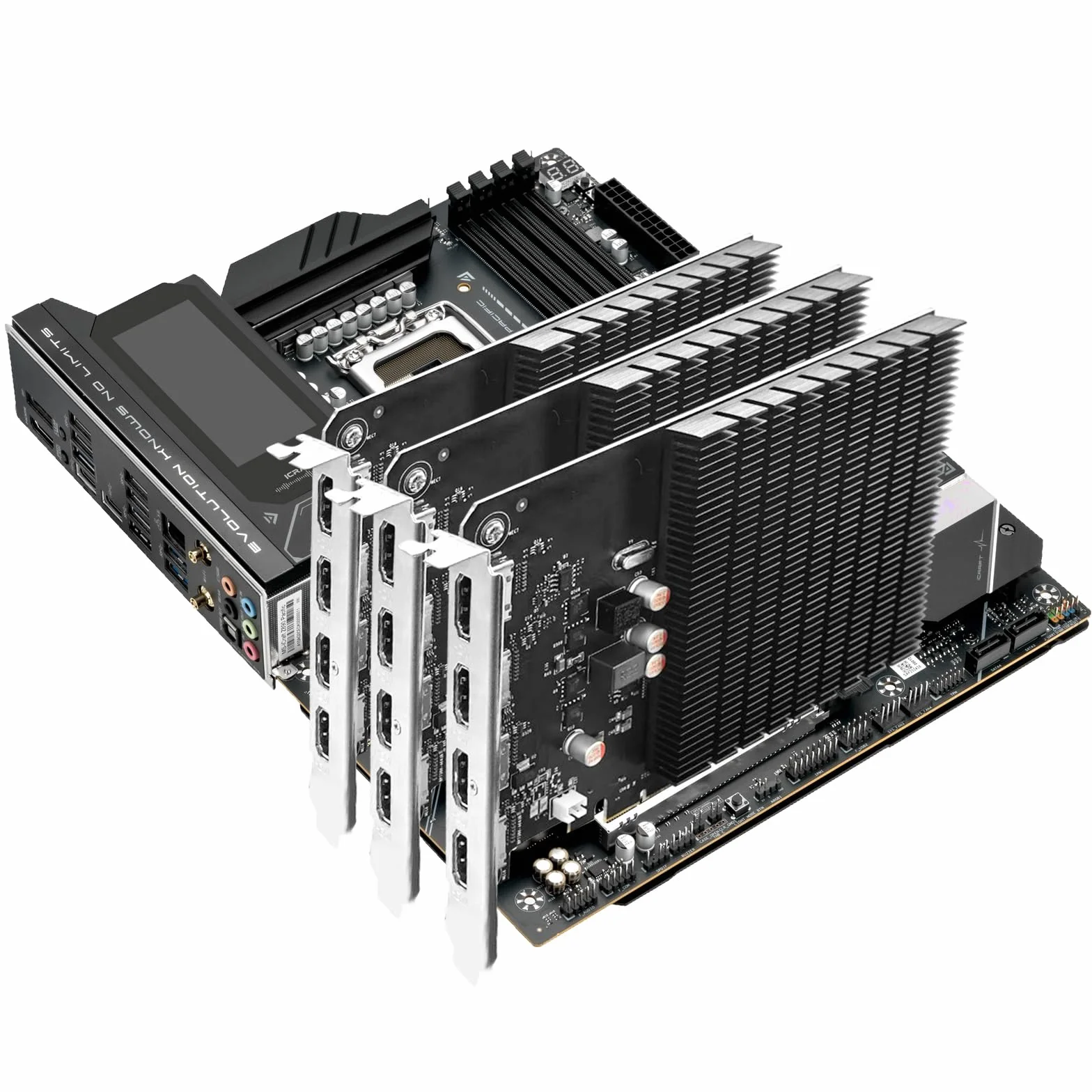 maxsun GeForce GT 730 4 GB karta graficzna wideo GPU do komputera PC ITX pojedyncze gniazdo PCI Express 4xHDMI, 4K Quad Monitor Multi Screen