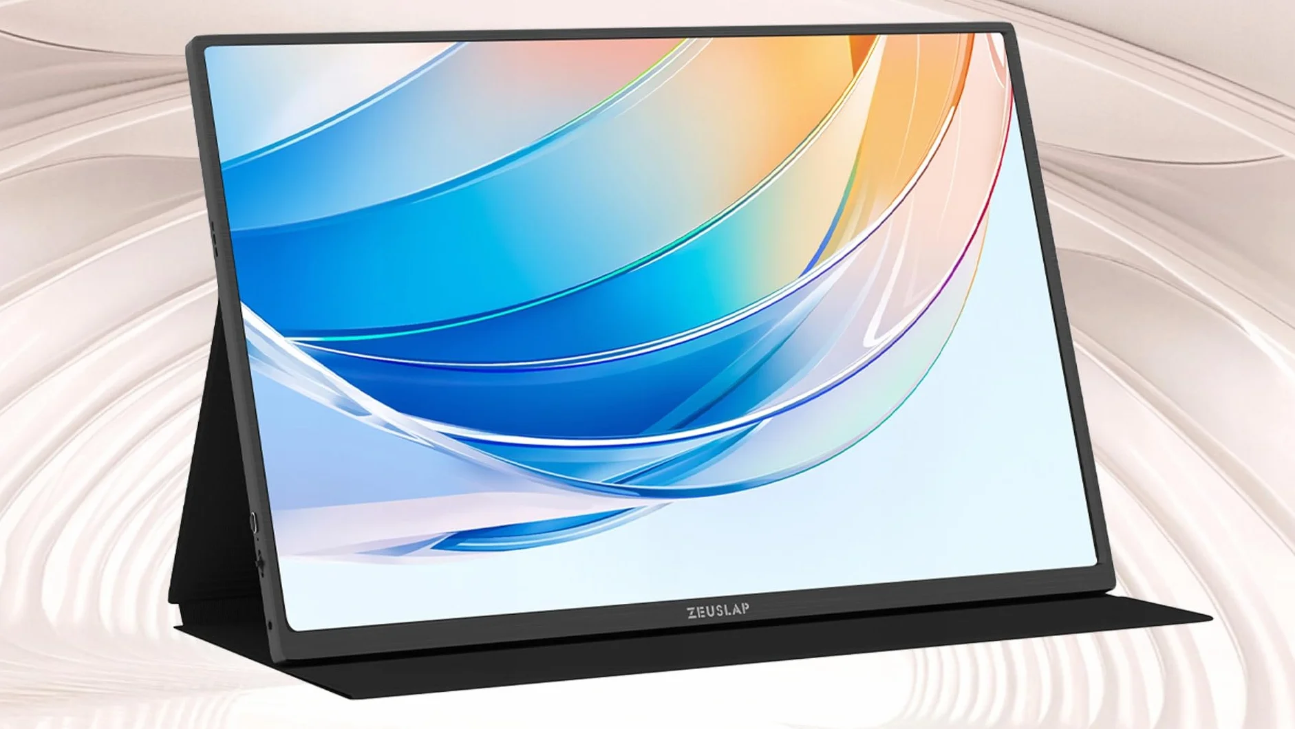 ZEUSLAP P25K Monitor Przenośny 16” 2.5K 2560x1600 IPS USB-C Mini HDMI 16:10 HDR Dodatkowy Ekran do Laptopa Smartfona Konsoli PS5 Xbox Nintendo Switch Etui Magnetyczne