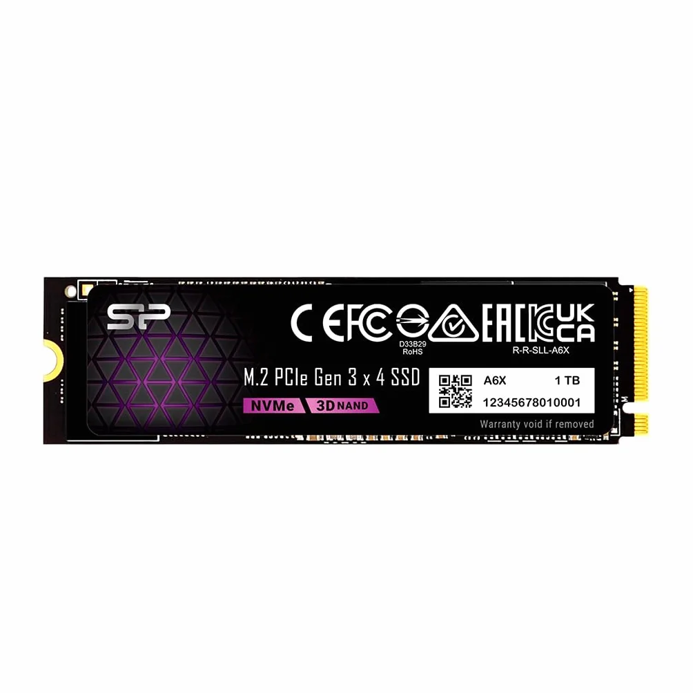 Silicon Power 1 TB NVMe M.2 PCIe Gen3x4 2280 SSD (SP001TBP34A60M28AY)